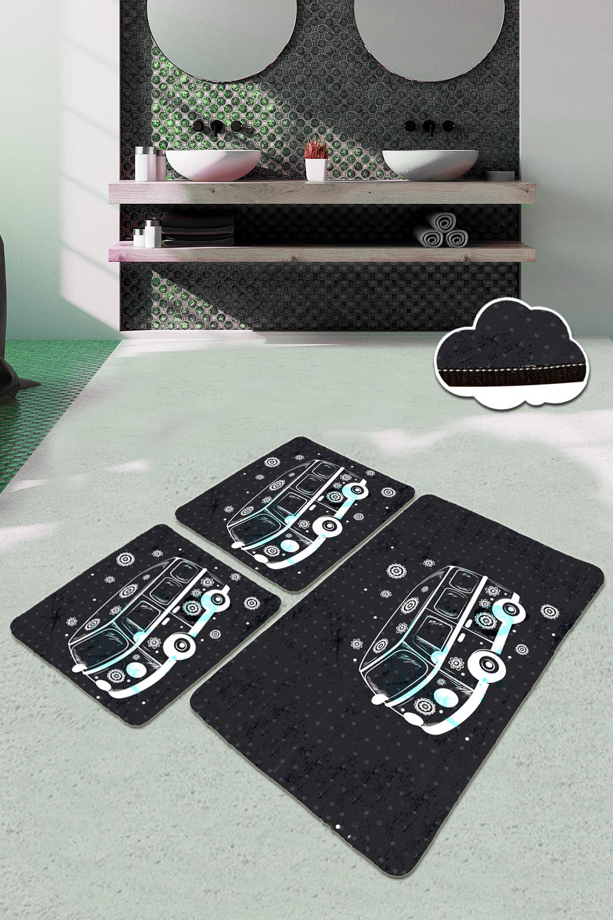 L'essentiel Maison Сет од 3 килими за бања Шарени