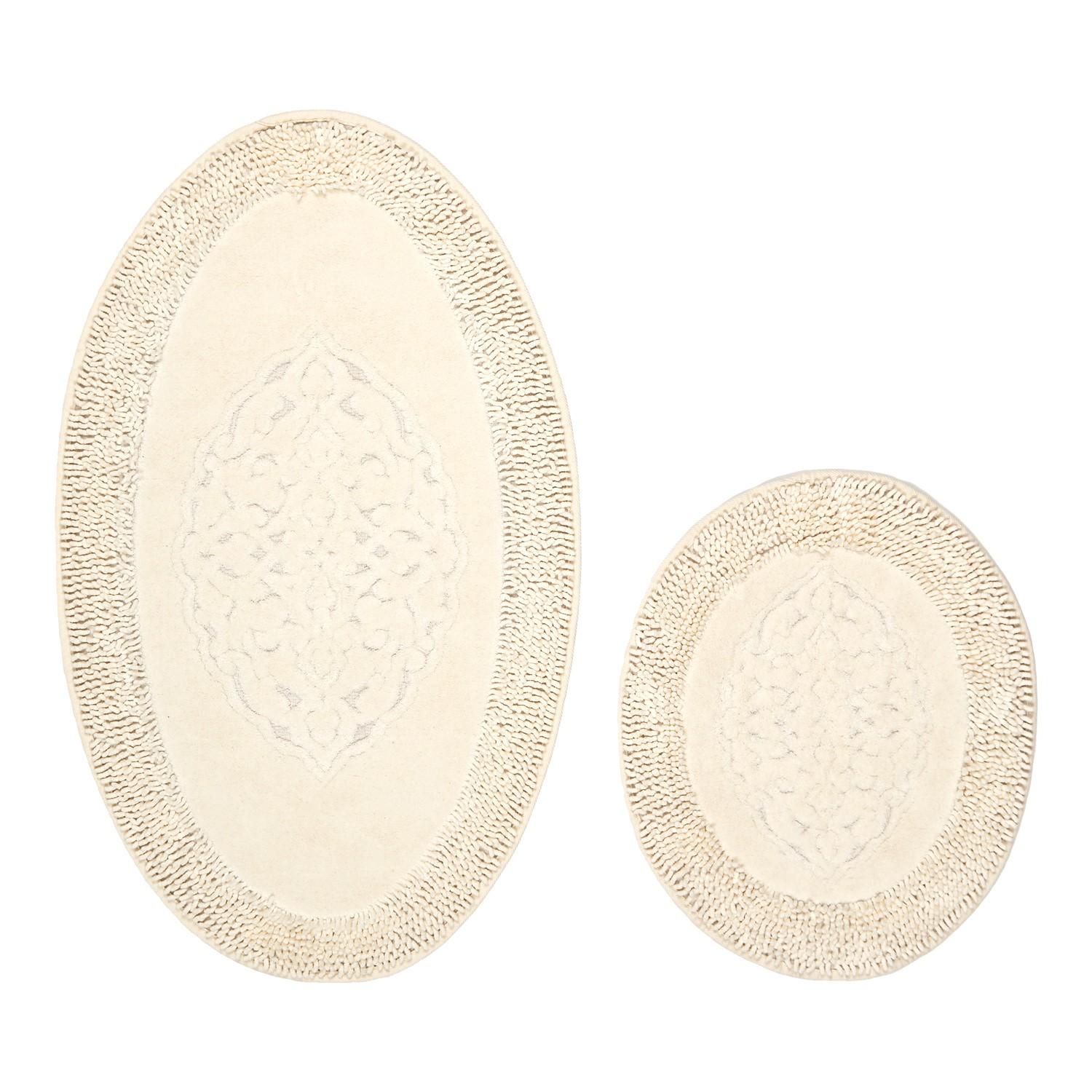 Комплет од 2 теписи за бања L'essentiel Maison, крем боја