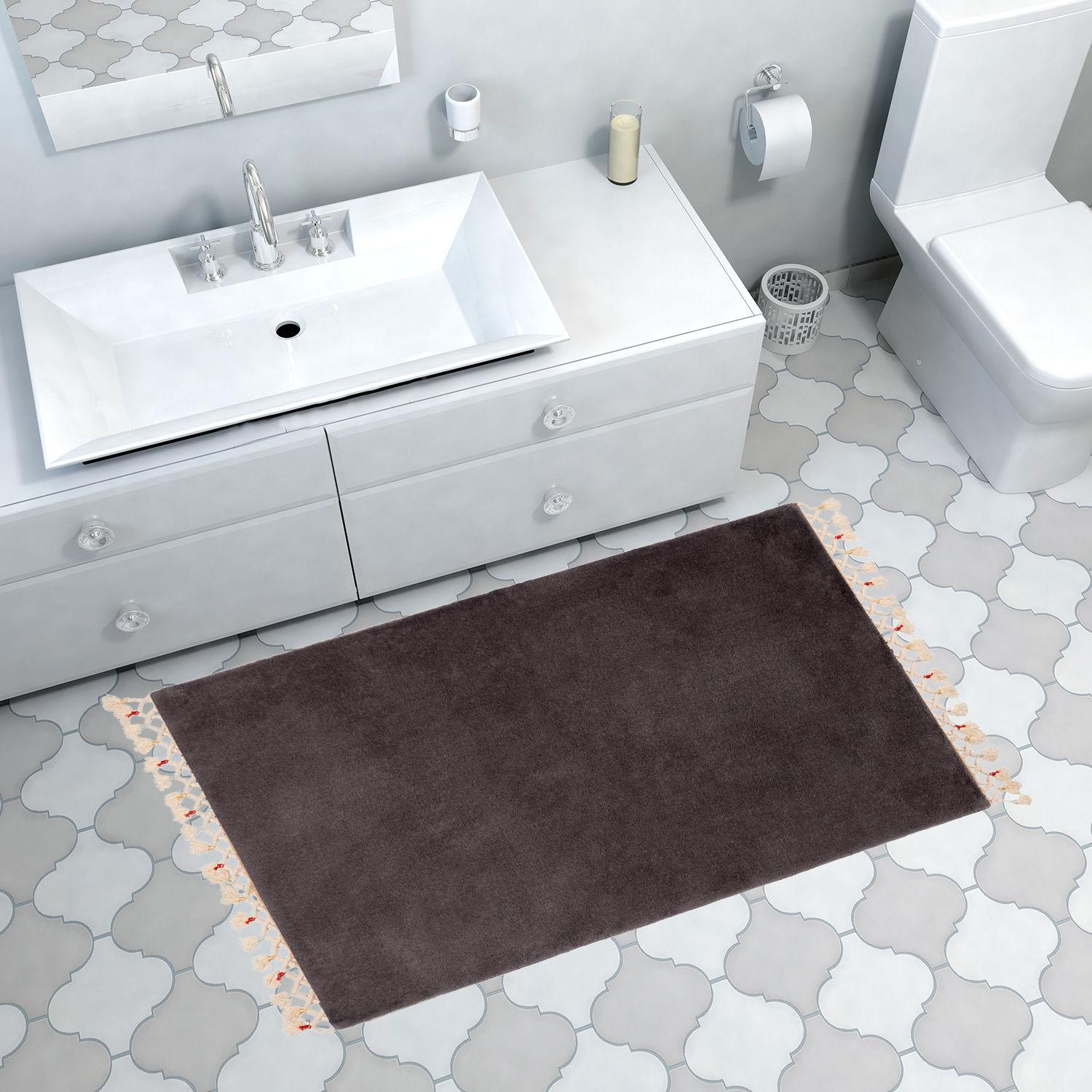 Простирка за бања L'essentiel Maison 60x100cm Антрацит