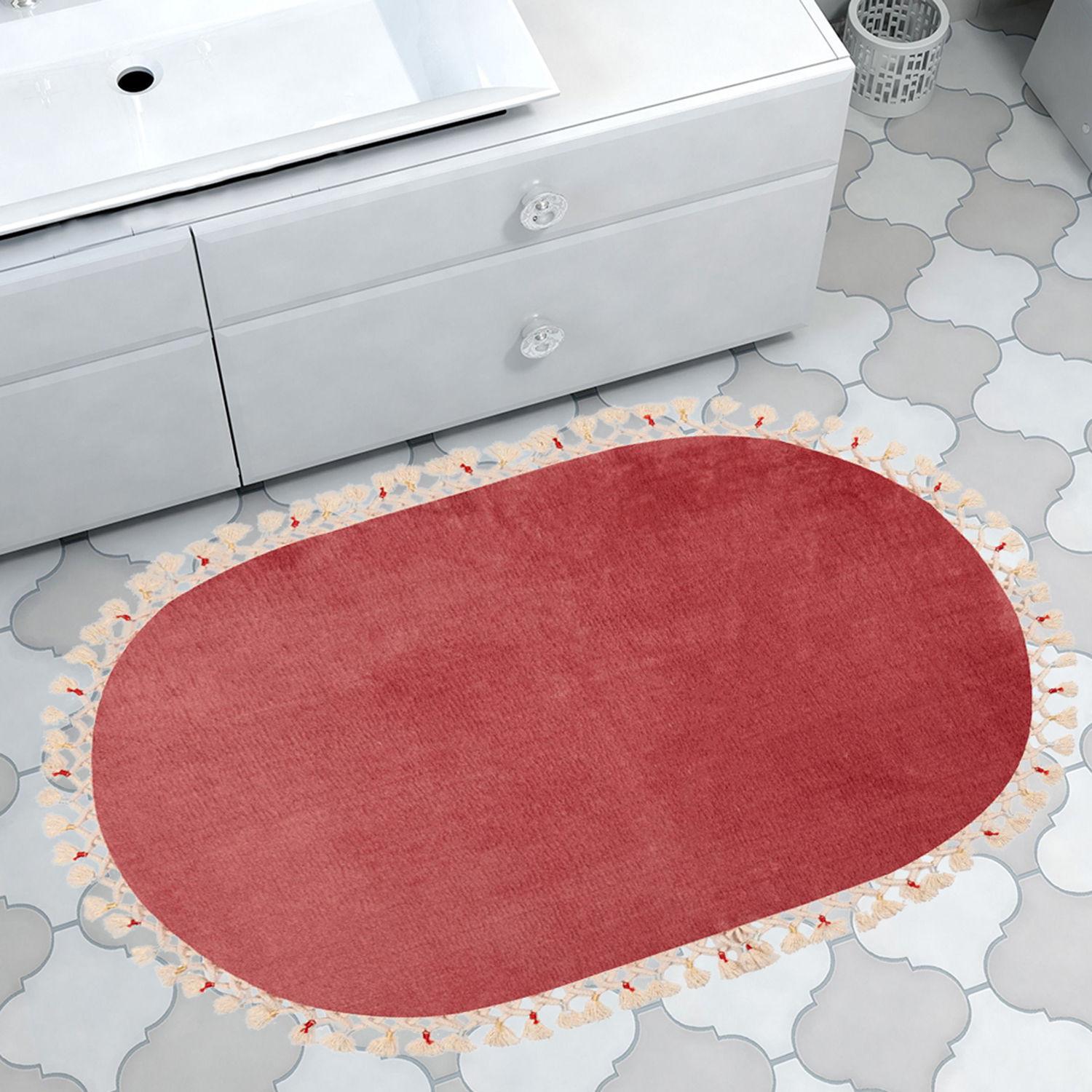 Килим за бања L'essentiel Maison 100x150cm Бордо