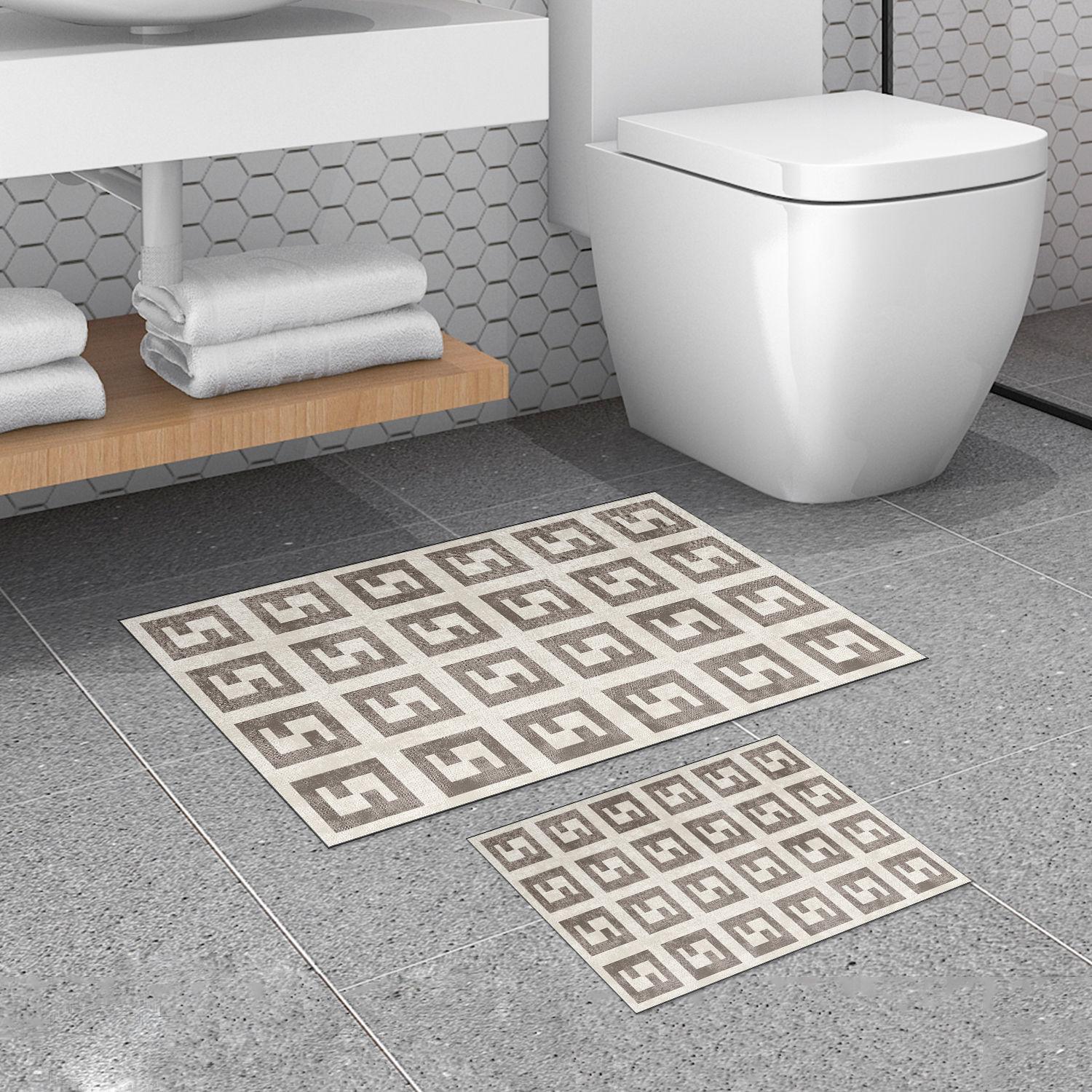 L'essentiel Maison Сет од 2 килими за бања Беж-крем