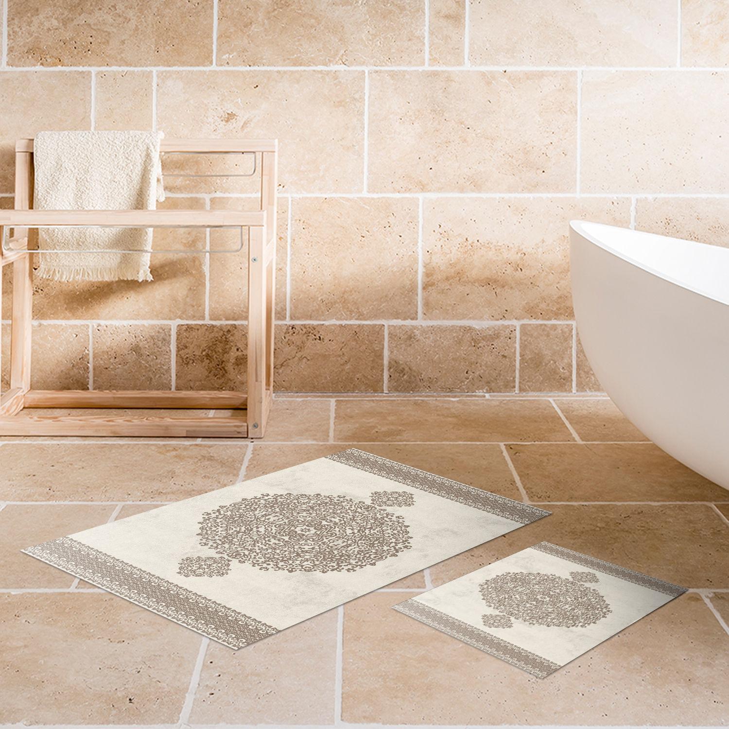 Комплет од 2 теписи за бања L'essentiel Maison, кафеава