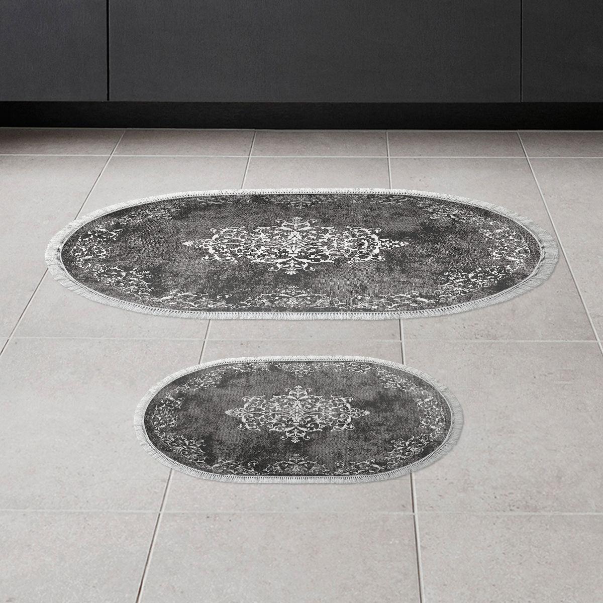 L'essentiel Maison Сет од 2 килими за бања Греј