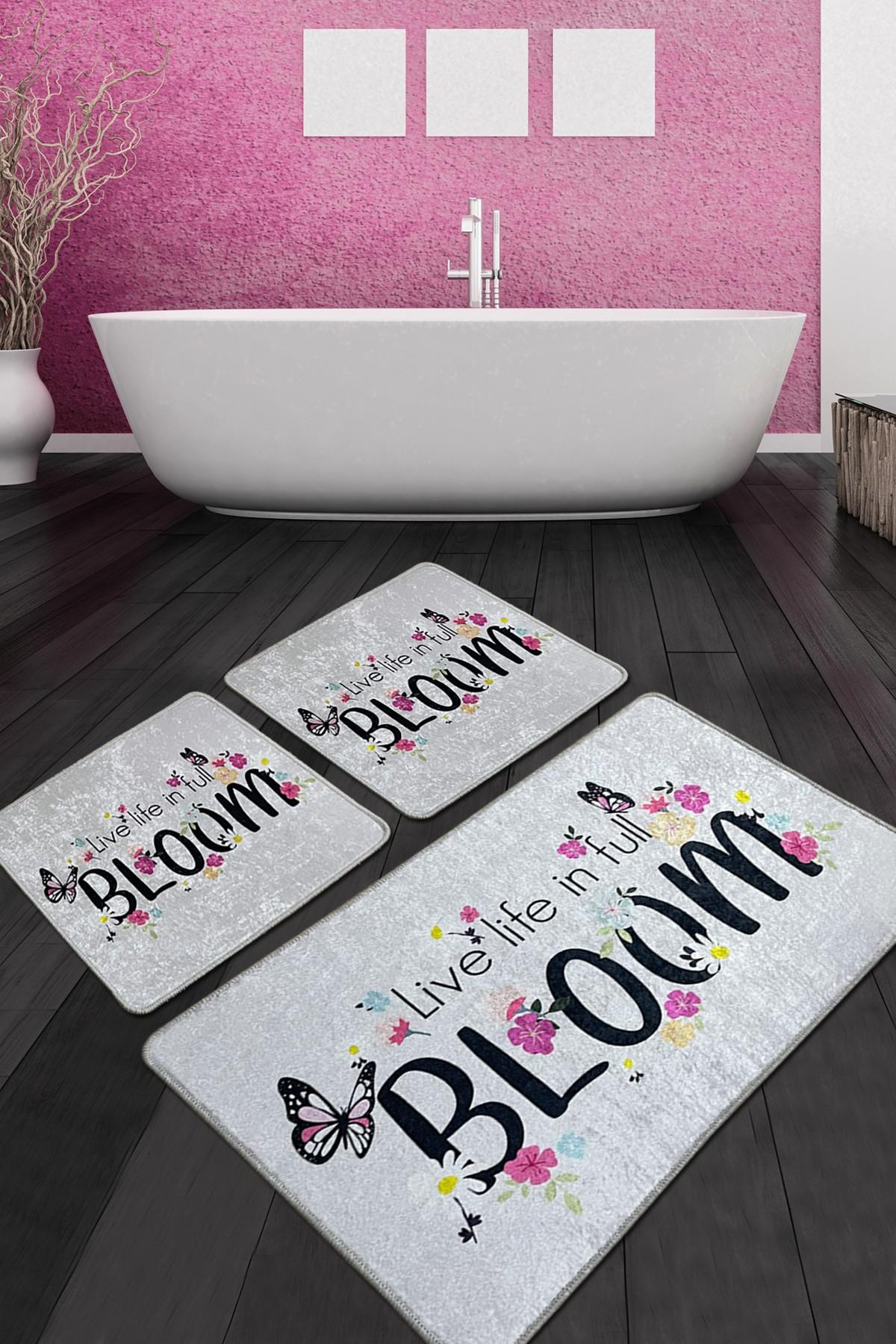 L'essentiel Maison Сет од 3 килими за бања Шарени