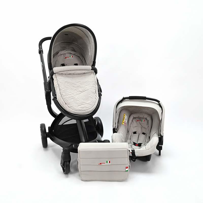 LOCO CROCO Количка Skillmax Беж Лист