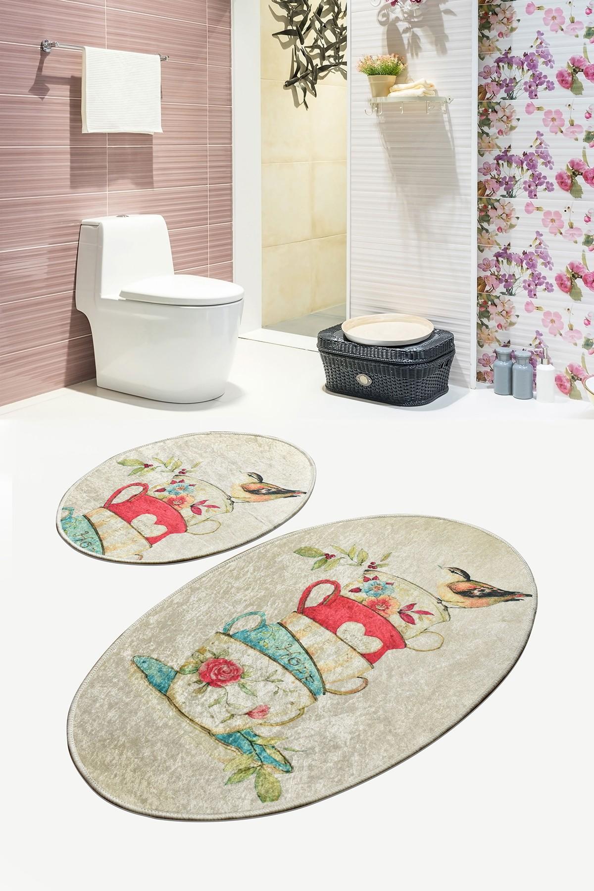 L'essentiel Maison Сет од 2 килими за бања Шарени