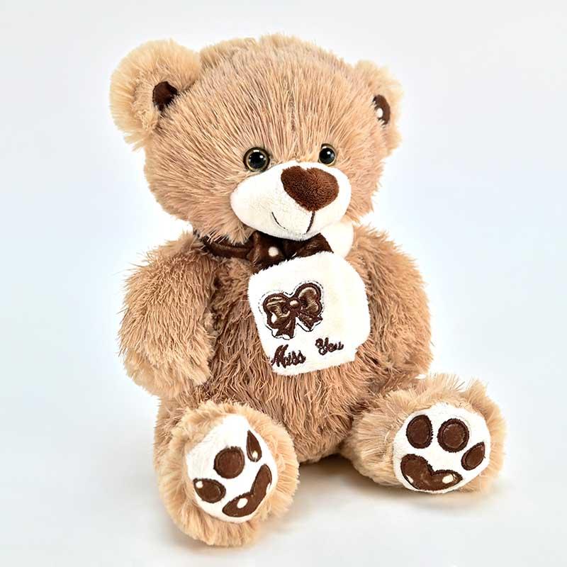 AMEK Мече Со Шал Бело 60Цм