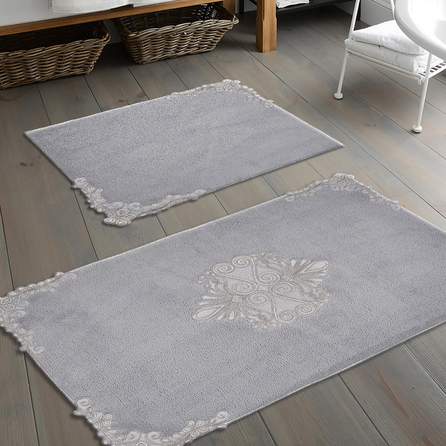 L'essentiel Maison Сет од 2 килими за бања Греј