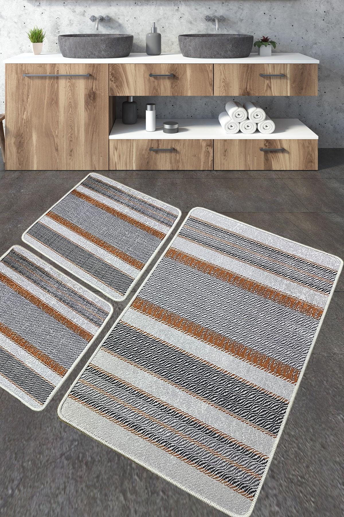 L'essentiel Maison Сет од 3 килими за бања Шарени