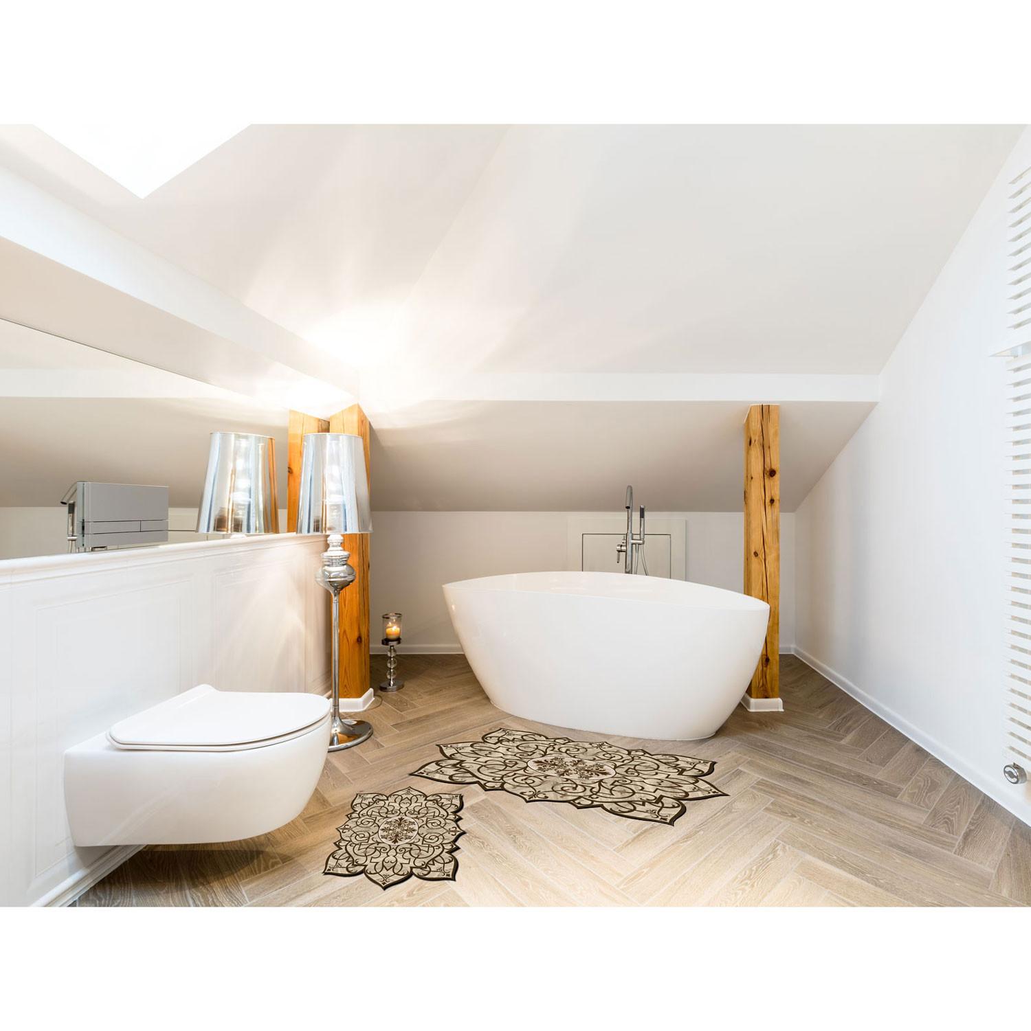 Комплет од 2 теписи за бања L'essentiel Maison, кафеава