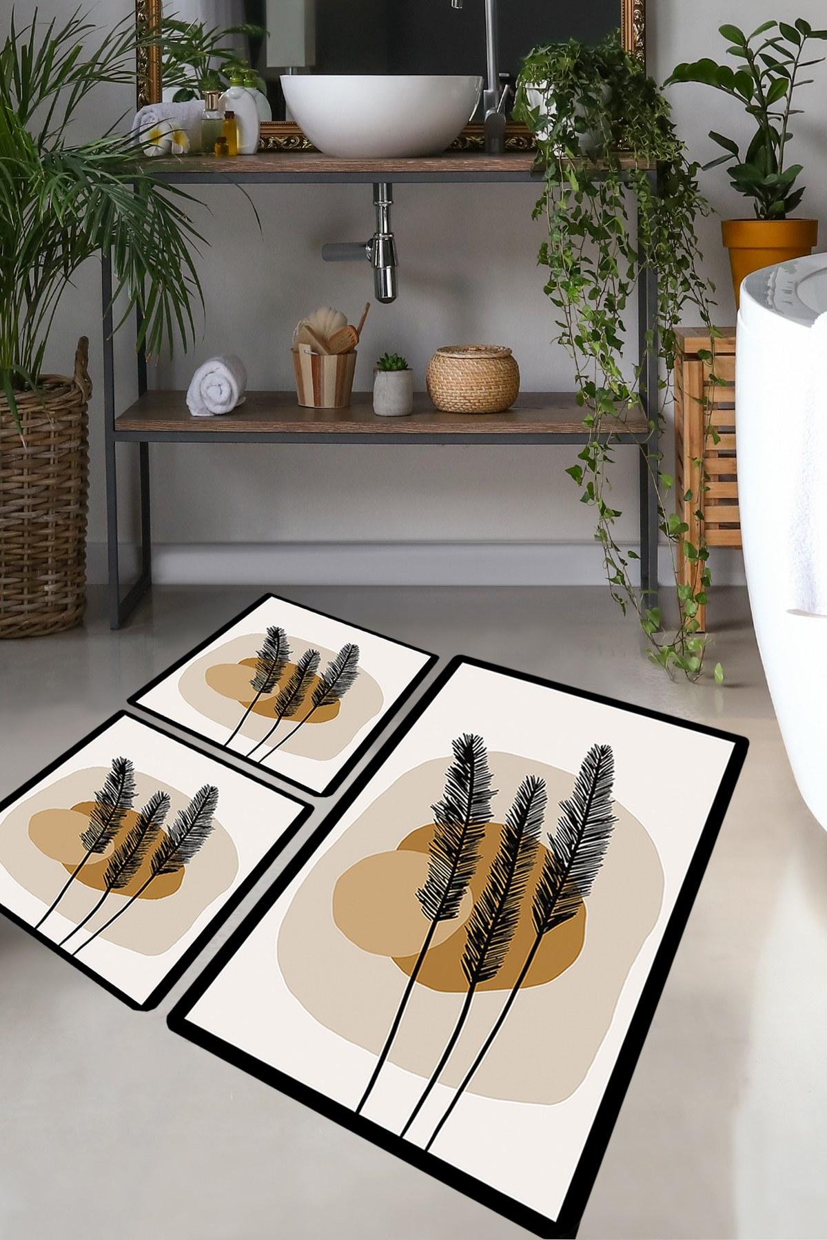 L'essentiel Maison Сет од 3 килими за бања Шарени