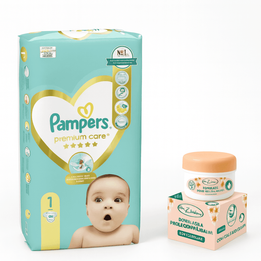 Сет за Новороденче - Pampers Premium Care Пелени (1) + DR. PAVLOVIC Павловичева Оригинална Маст 100мл