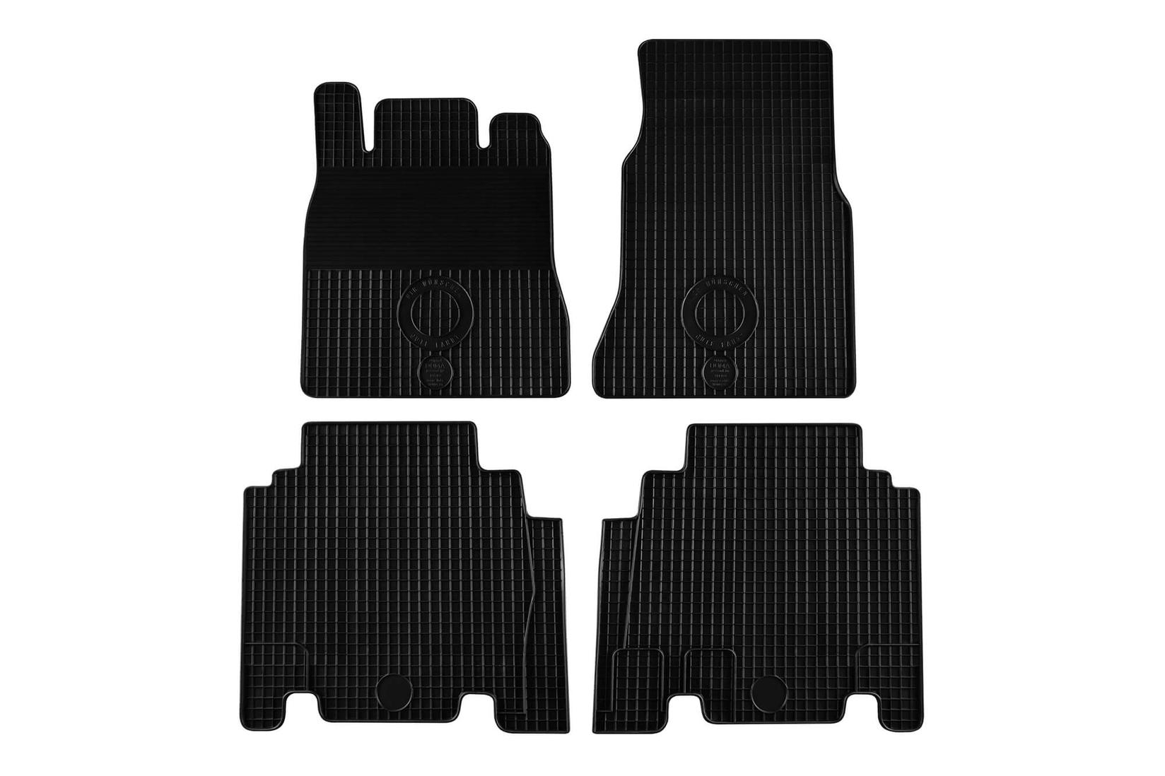 GUMARNY ZUBRI Гумени патосници за Mercedes А класа W168 долга верзија Vaneo 2000-2005 4 дела црни