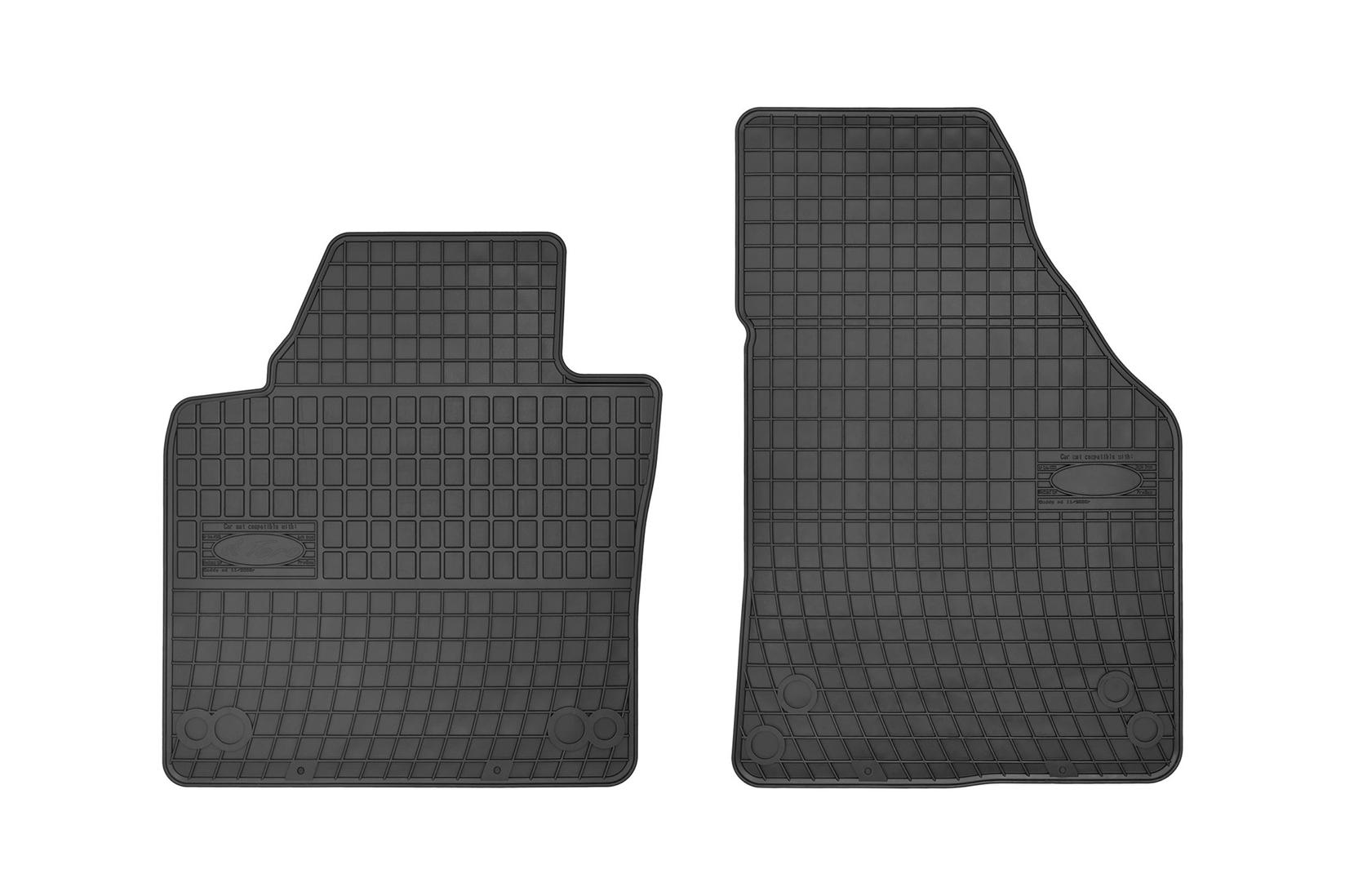 FROGUM Гумени патосници за VW Caddy 2003-2020 Touran по 2003 година 2 места 2 дела црни