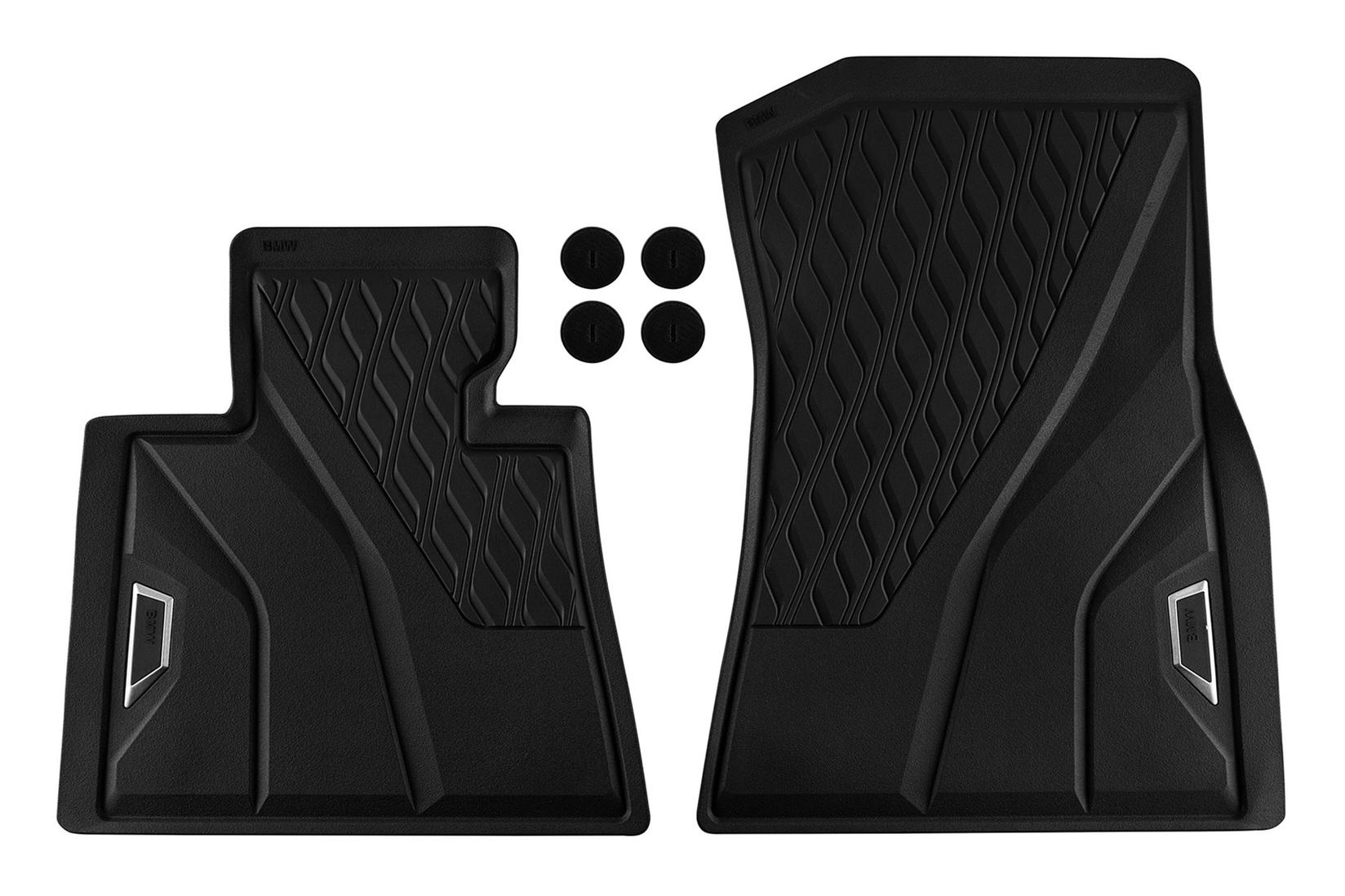 BMW Предни Гумени патосници за BMW X5 G05 X6 G06 X7 G07 по 2018 година 2 дела црни