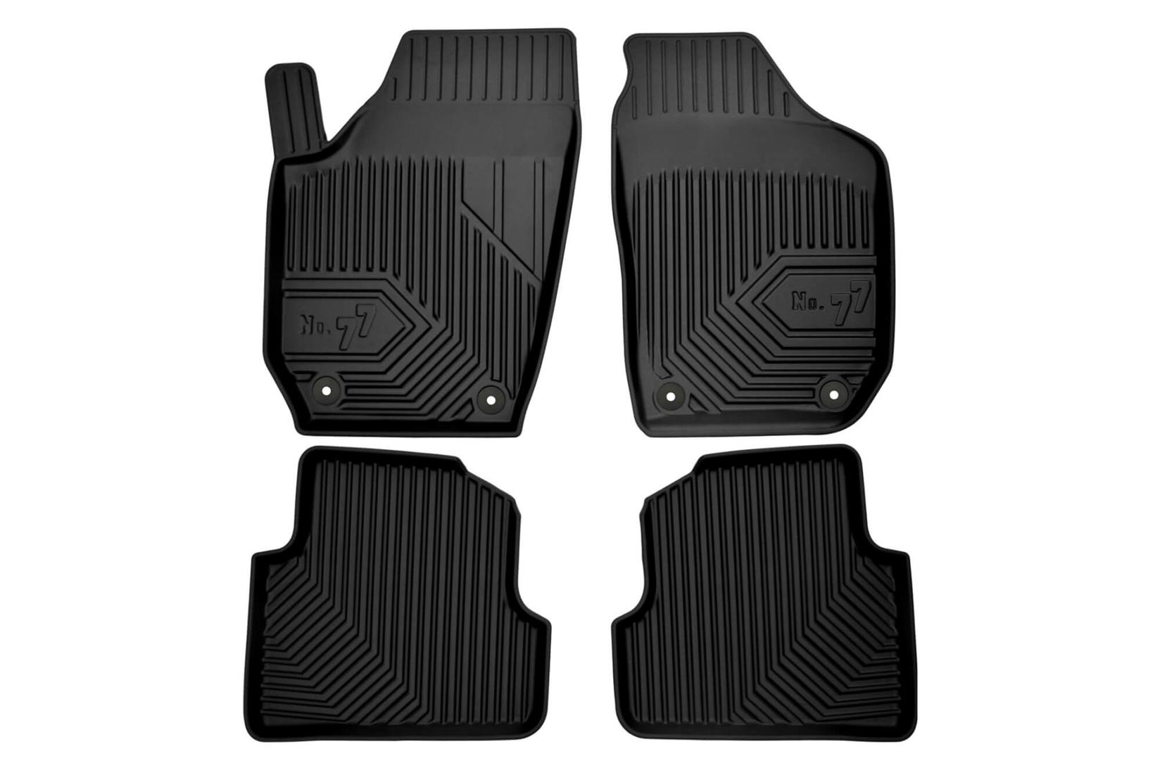 FROGUM 2.5D Гумени патосници модел 77 за Skoda Fabia 2007-2014 4 дела црни