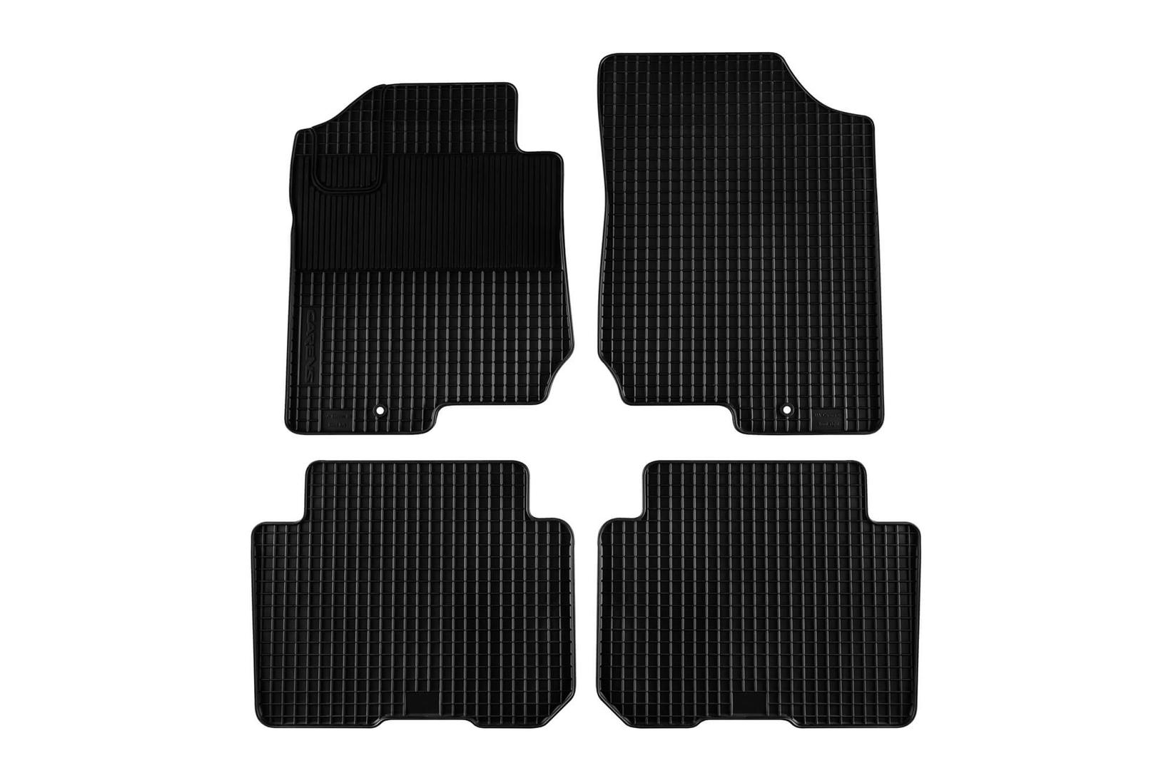 GUMARNY ZUBRI Гумени патосници за Kia Carens 2006-2012 4 дела црни