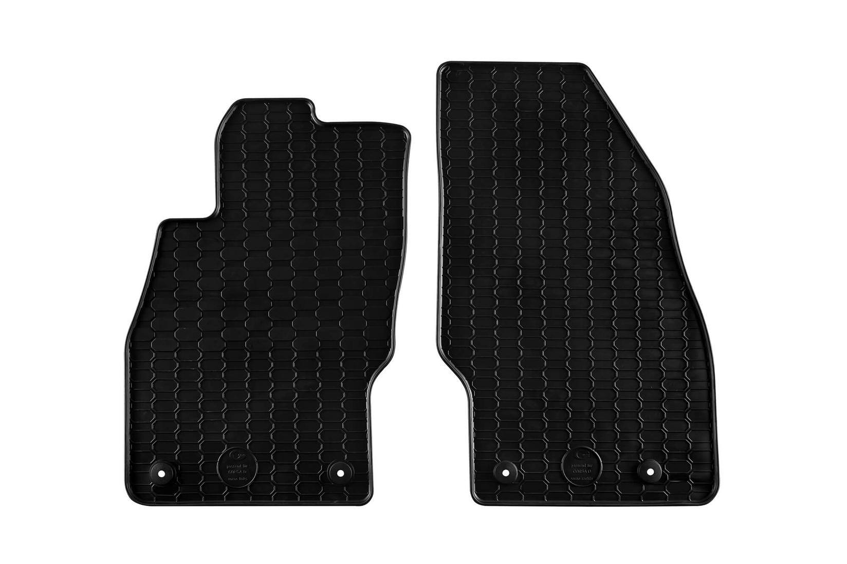 GUMARNY ZUBRI Гумени патосници за Opel Corsa D 2006-2014 Corsa E 2014-2019 2 дела црни