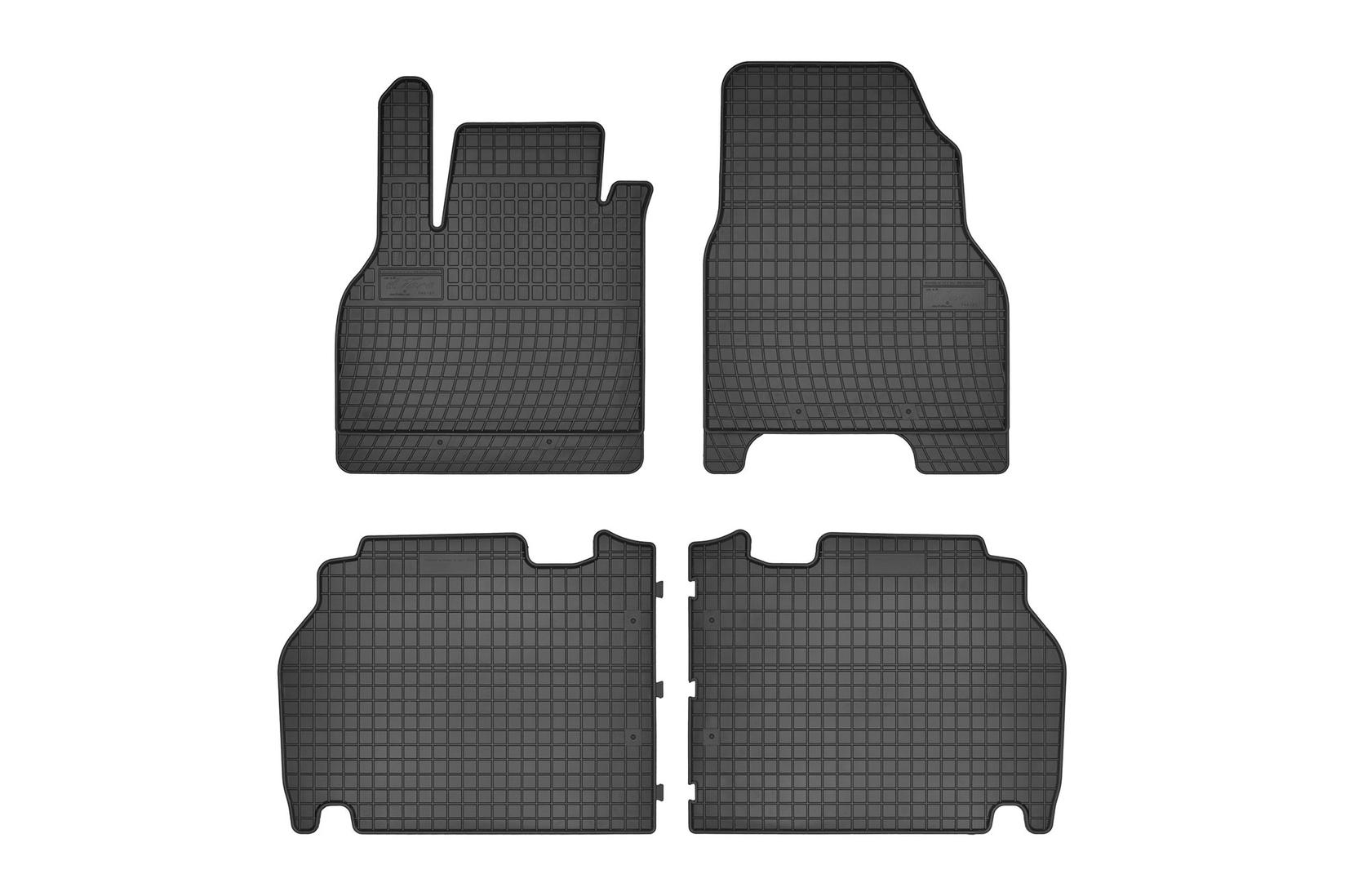 FROGUM Гумени патосници за Renault Kangoo по 2008 година со 5 места 4 дела црни