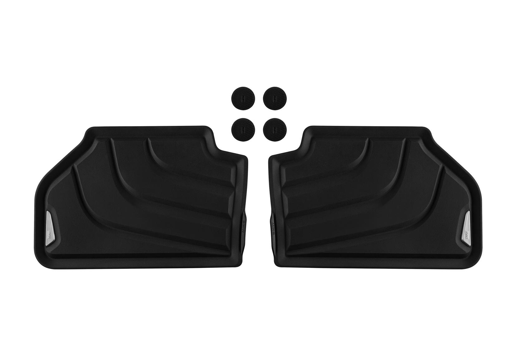 BMW Задни Гумени патосници за BMW X3 F25 2010-2017 X4 F26 2014-2018 2 дела црни