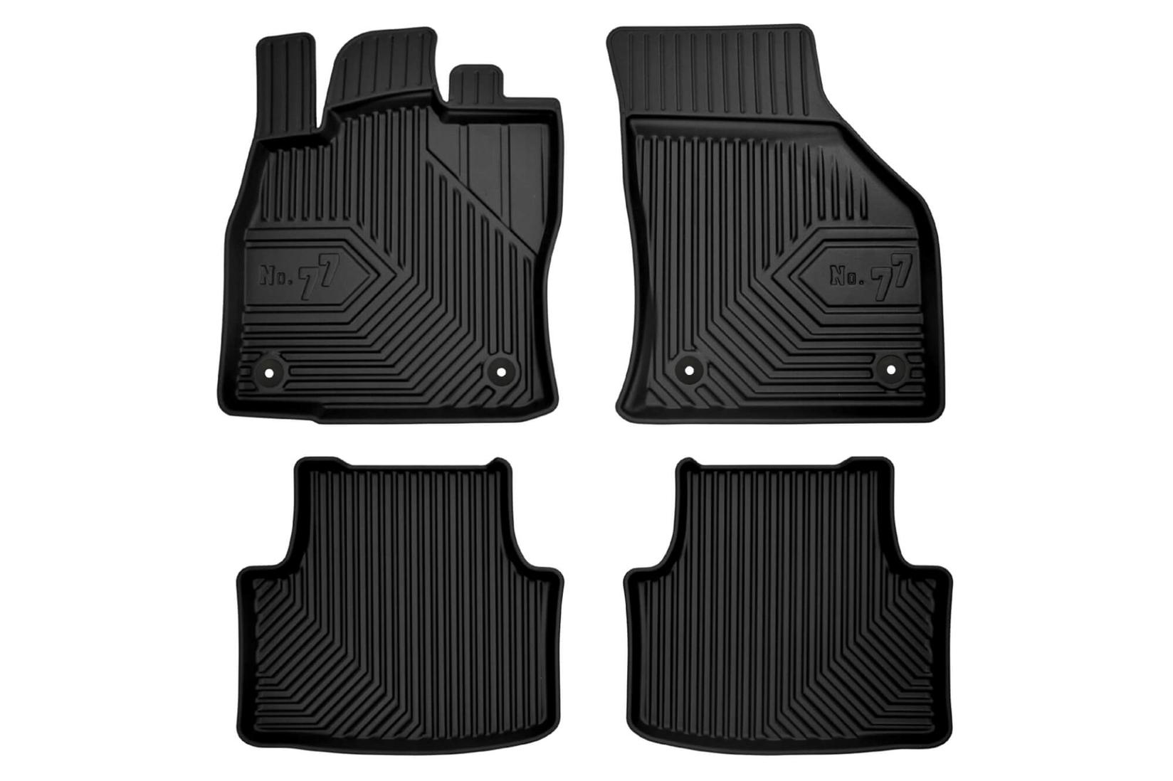 FROGUM 2.5D Гумени патосници модел 77 за Skoda Octavia 2013-2019 Octavia по 2019 година 4 дела црни