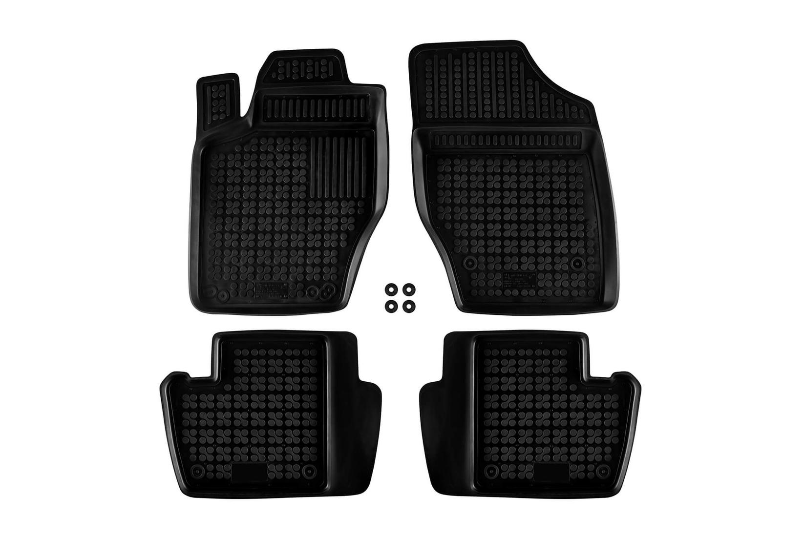 REZAW-PLAST Гумени патосници за Citroen C4 2004-2010 C4 2010-2017 Peugeot 307 2001-2007 4 дела црни