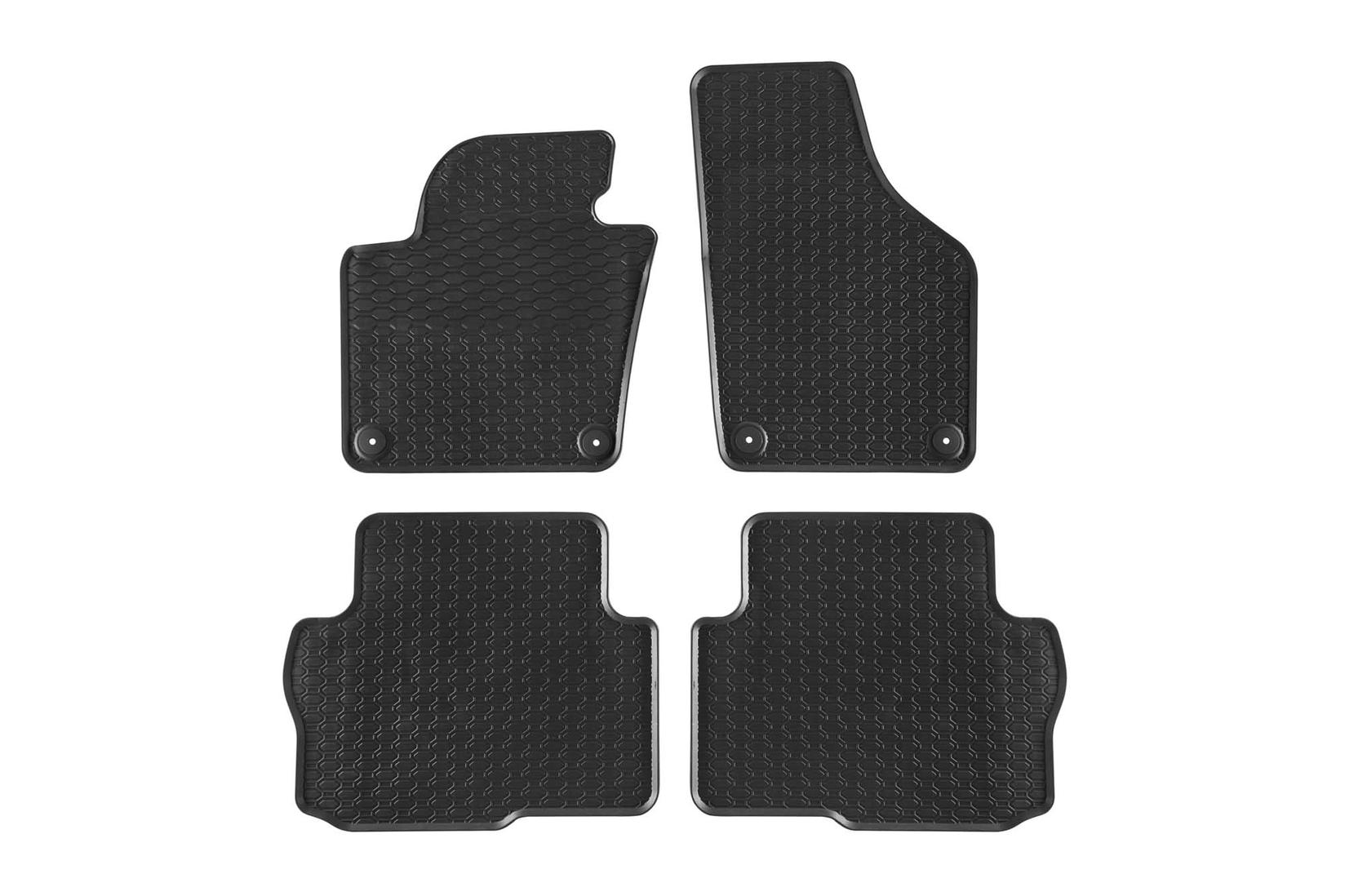 GEYER & HOSAJA Гумени патосници за VW Sharan Seat Alhambra по 2010 година 5 места 4 дела црни