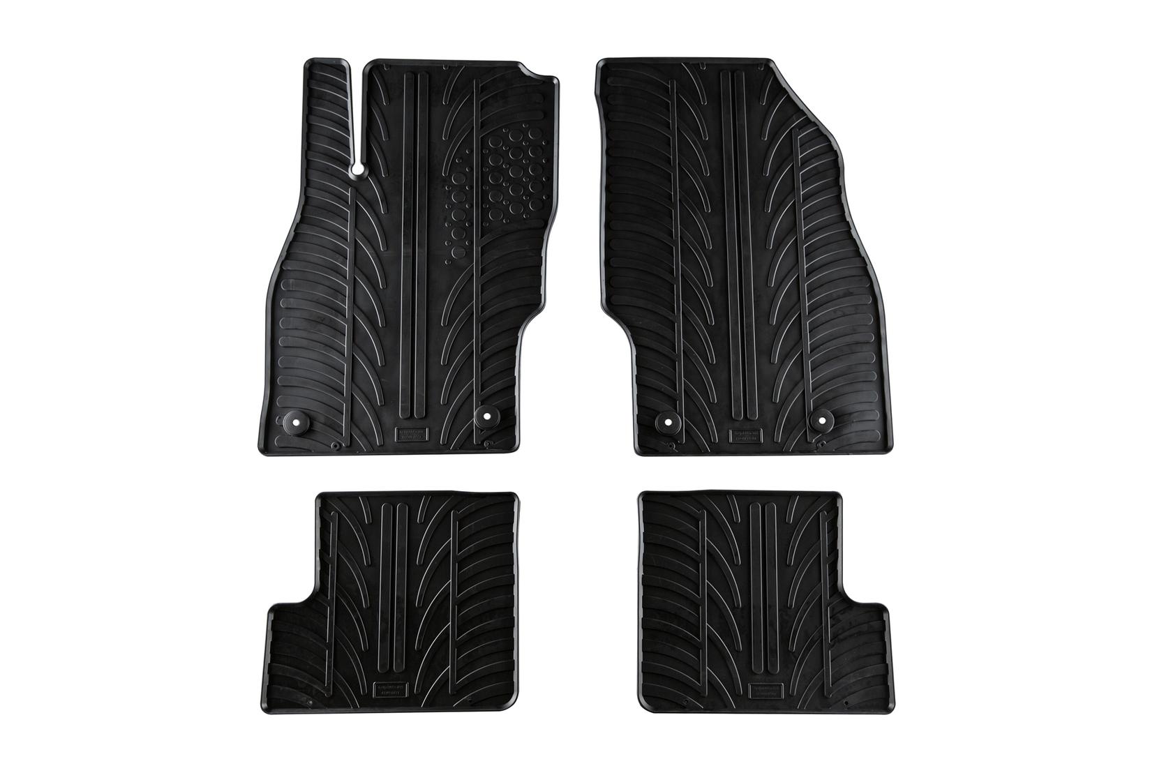 GLEDRING Гумени патосници за Opel Adam 2013-2019 4 дела црни