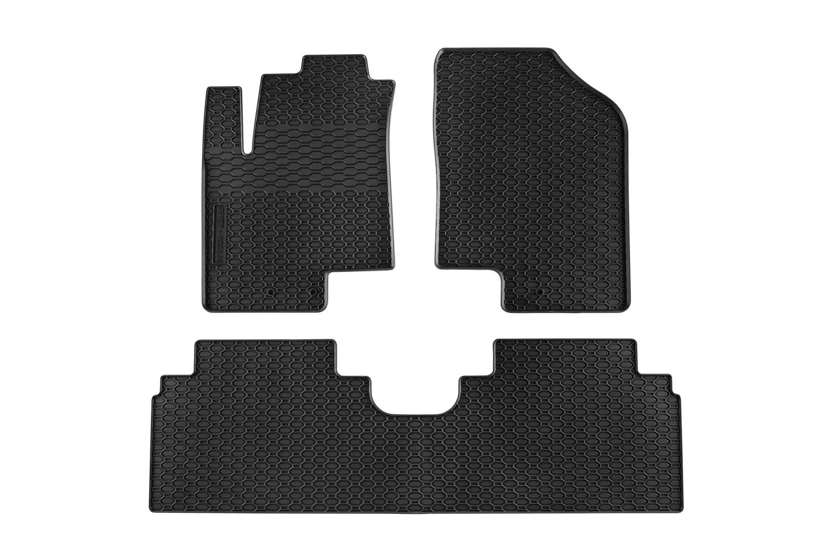 GEYER & HOSAJA Гумени патосници за Hyundai IX20 Kia Venga 2009-2017 3 дела црни