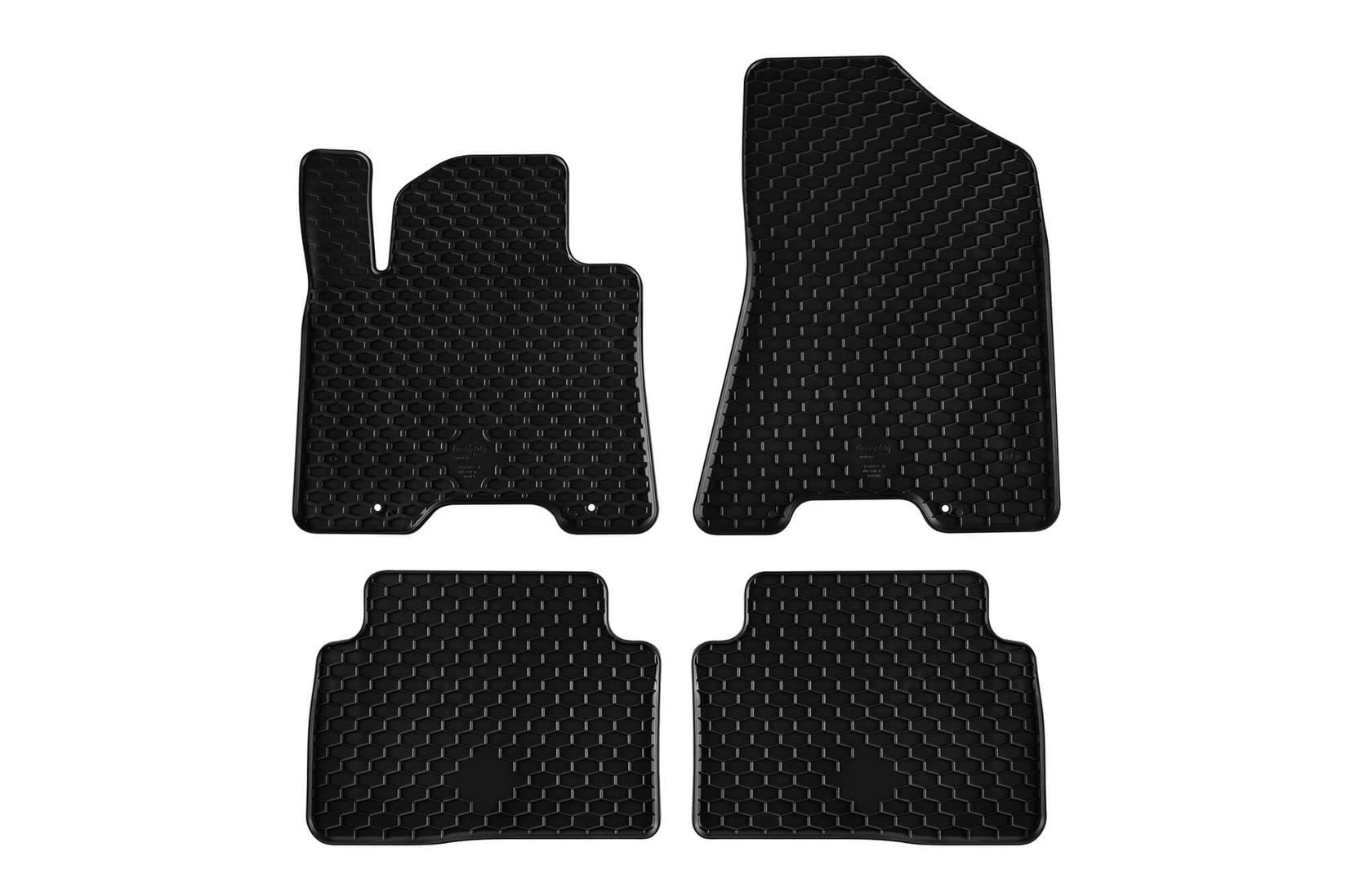 GUMARNY ZUBRI Гумени патосници за Hyundai Tucson 2015-2020 Kia Sportage по 2016 година 4 дела црни