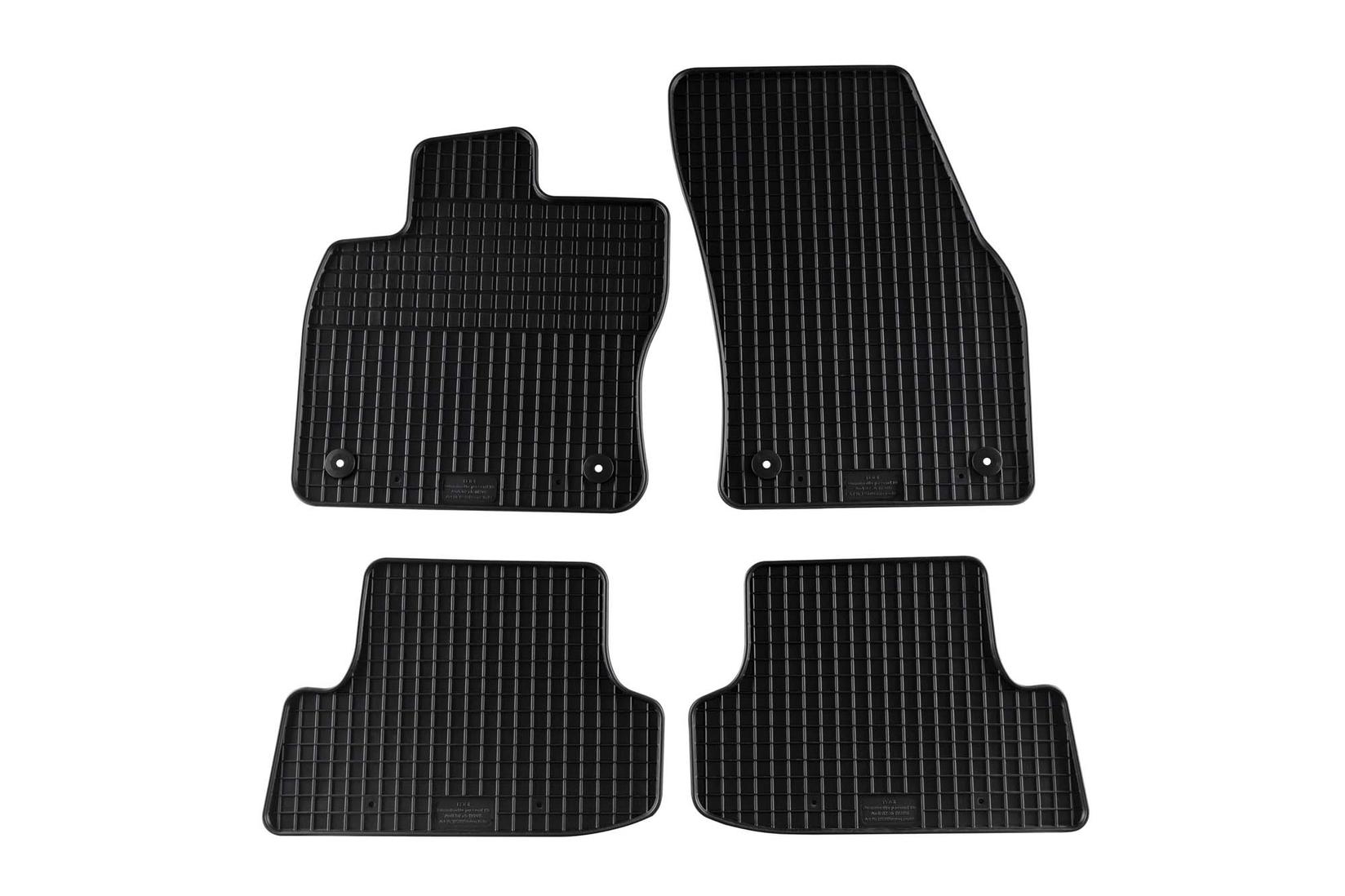 PETEX Гумени патосници за Audi Q2 по 2016 година 4 дела црни B01E4