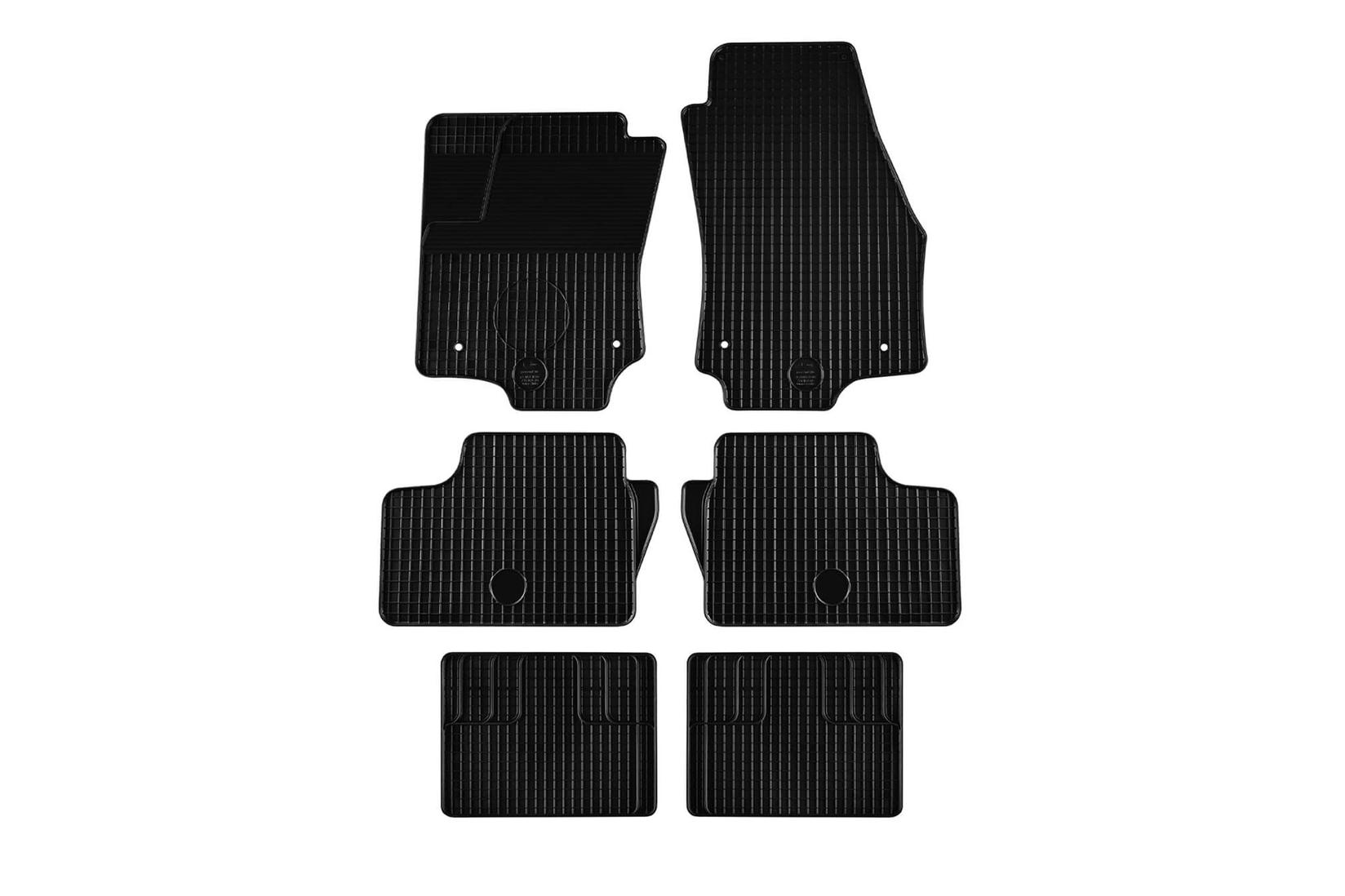 GUMARNY ZUBRI Гумени патосници за Opel Zafira B 2005-2010 6 дела црни