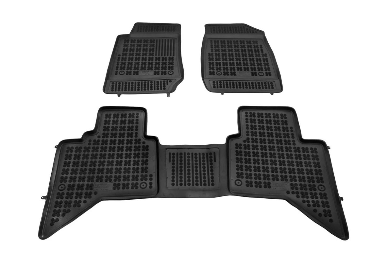 REZAW-PLAST Гумени патосници за Isuzu D-Max по 2011 година 3 дела црни