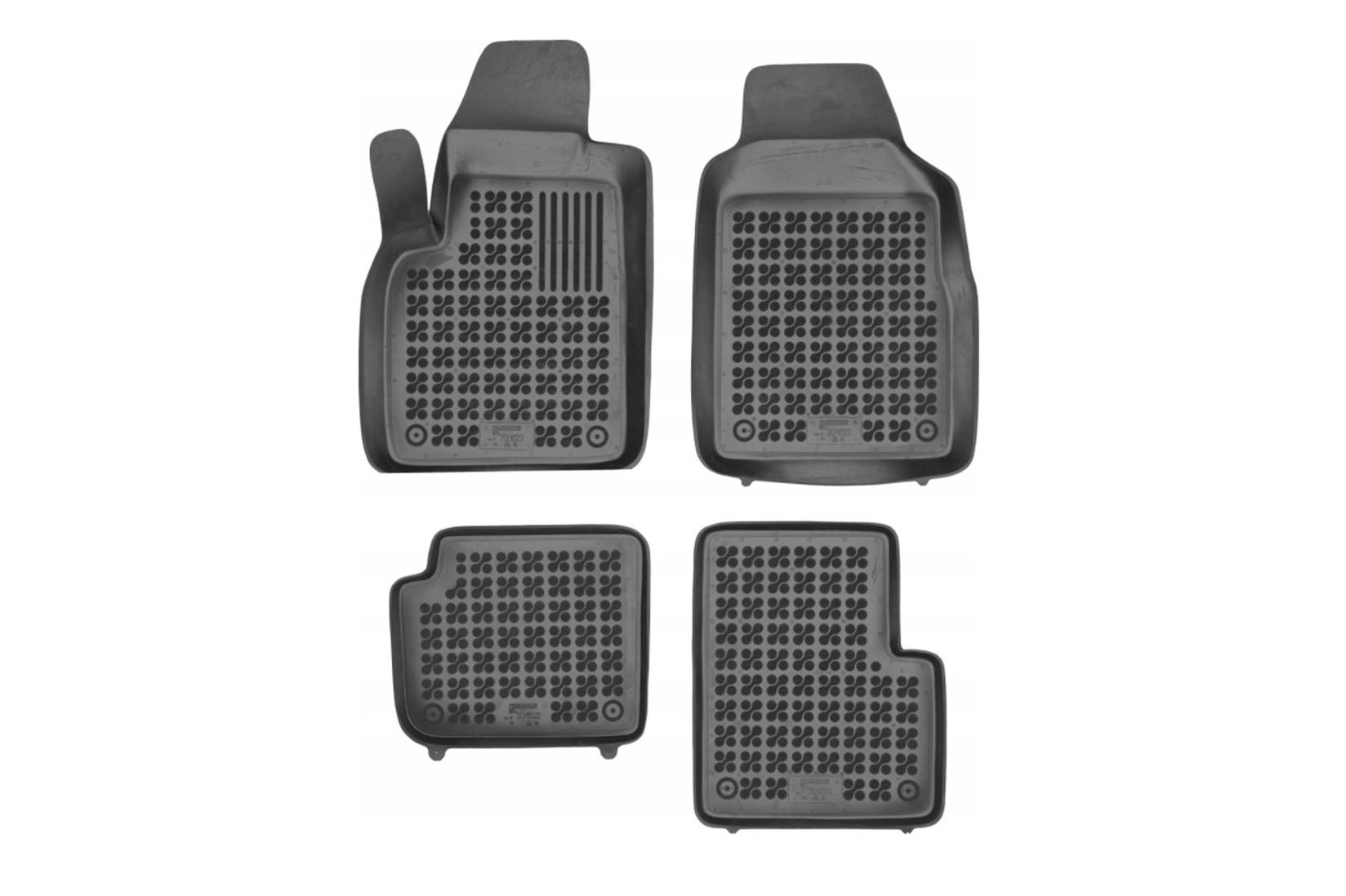 REZAW-PLAST Гумени патосници за Fiat 500 хибрид по 2020 година 4 дела црни