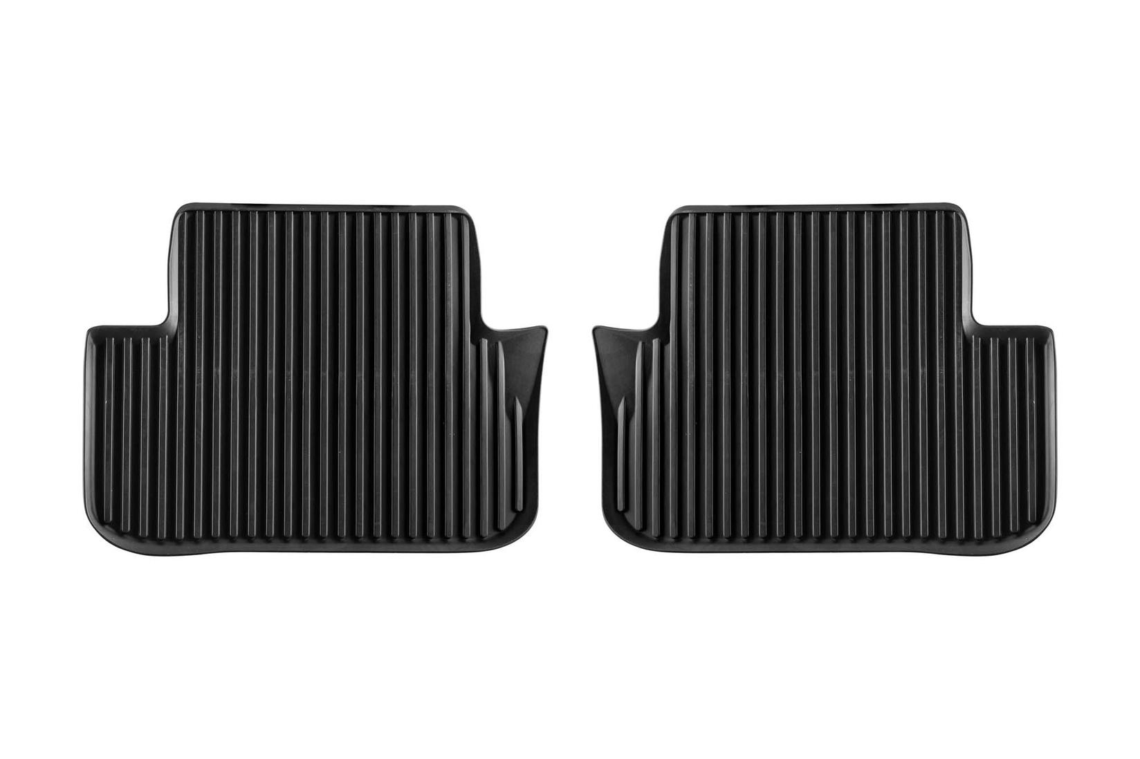 VW AG Задни Гумени патосници за Audi A4 2008-2015 2 дела црни