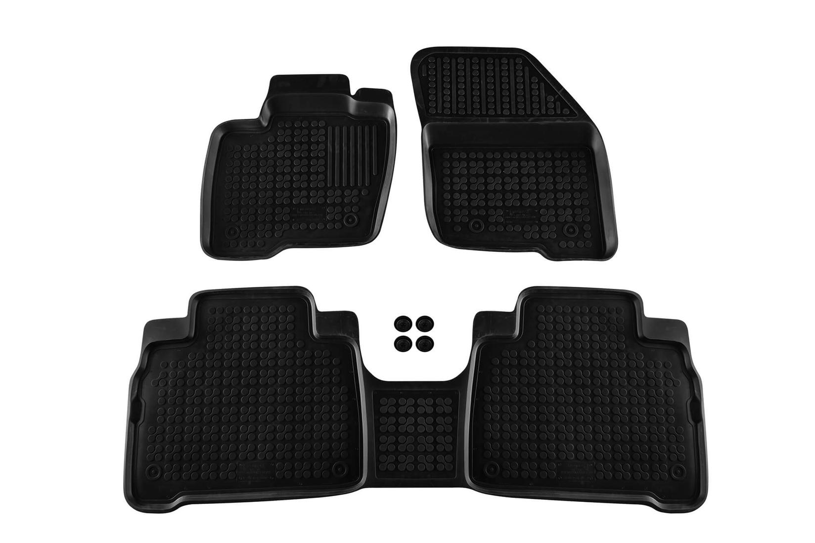 REZAW-PLAST Гумени патосници за Ford Galaxy S-Max по 2015 година 3 дела црни