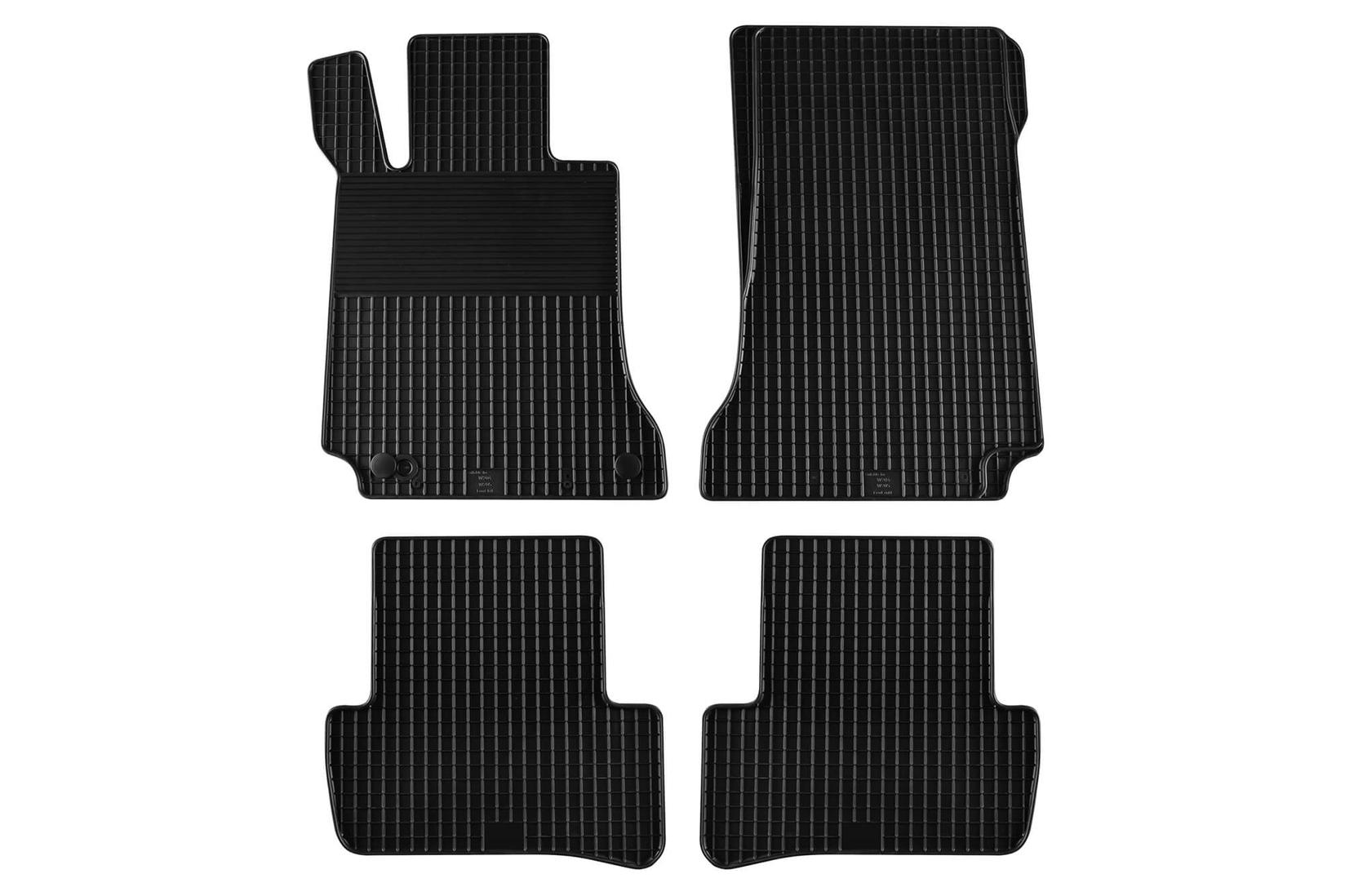 GUMARNY ZUBRI Гумени патосници за Mercedes C класа W204 2007-2014 GLK X204 2009-2015 4 дела црни