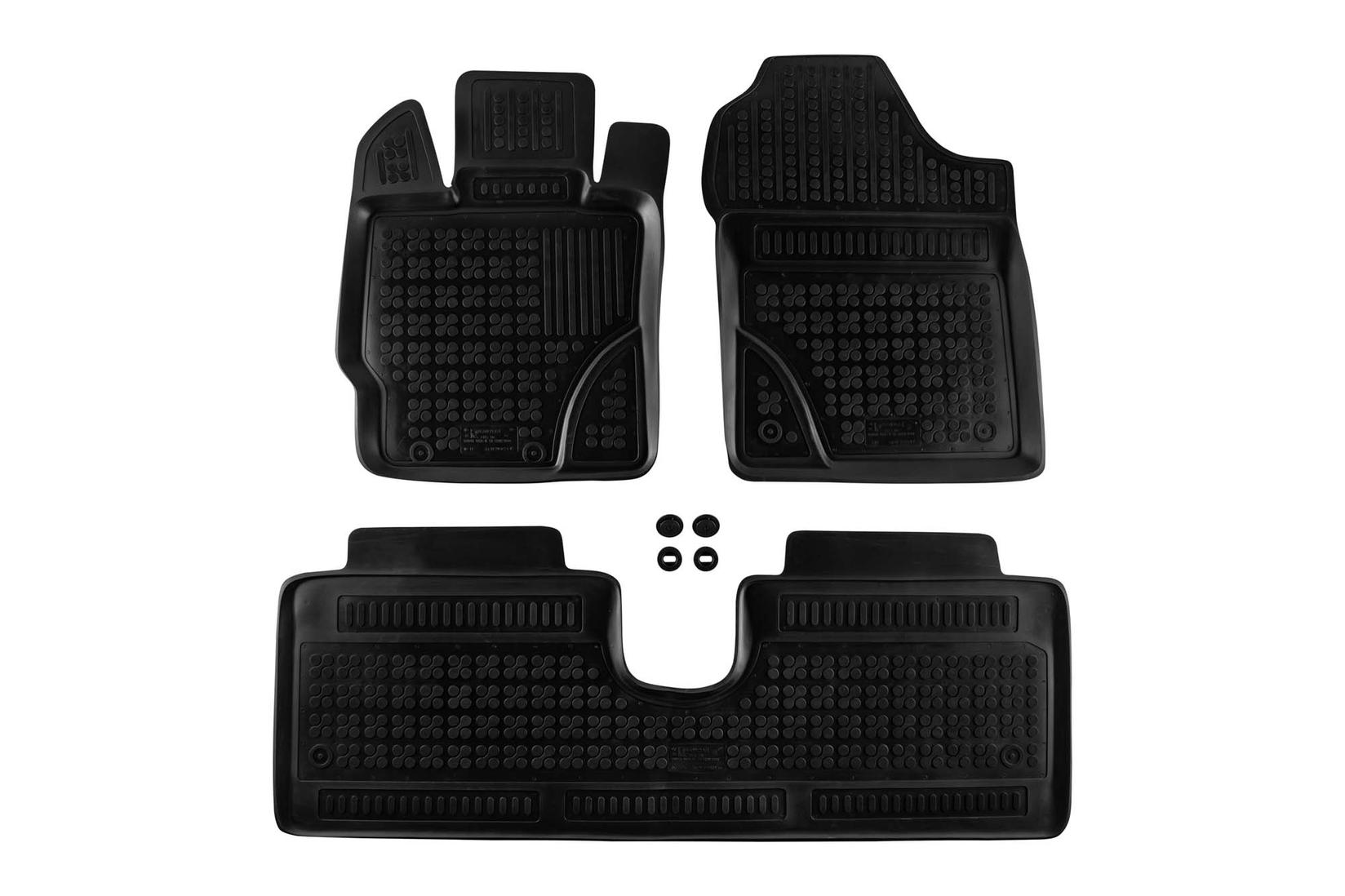 REZAW-PLAST Гумени патосници за Toyota Yaris 2011-2019 3 дела црни