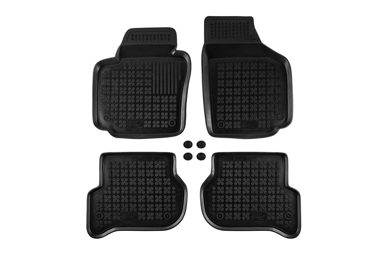 REZAW-PLAST Гумени патосници за VW Golf V Plus 2005-2014 Skoda Yeti 2009-2017 4 дела црни