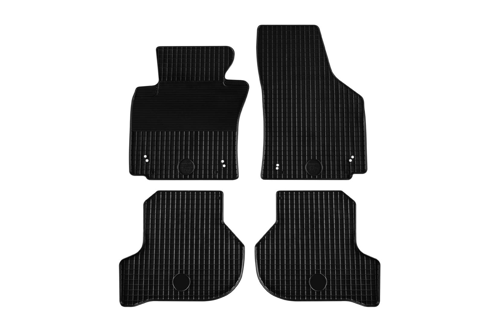 GUMARNY ZUBRI Гумени патосници за Seat Leon 2005-2012 Altea 2004-2015 4 дела црни