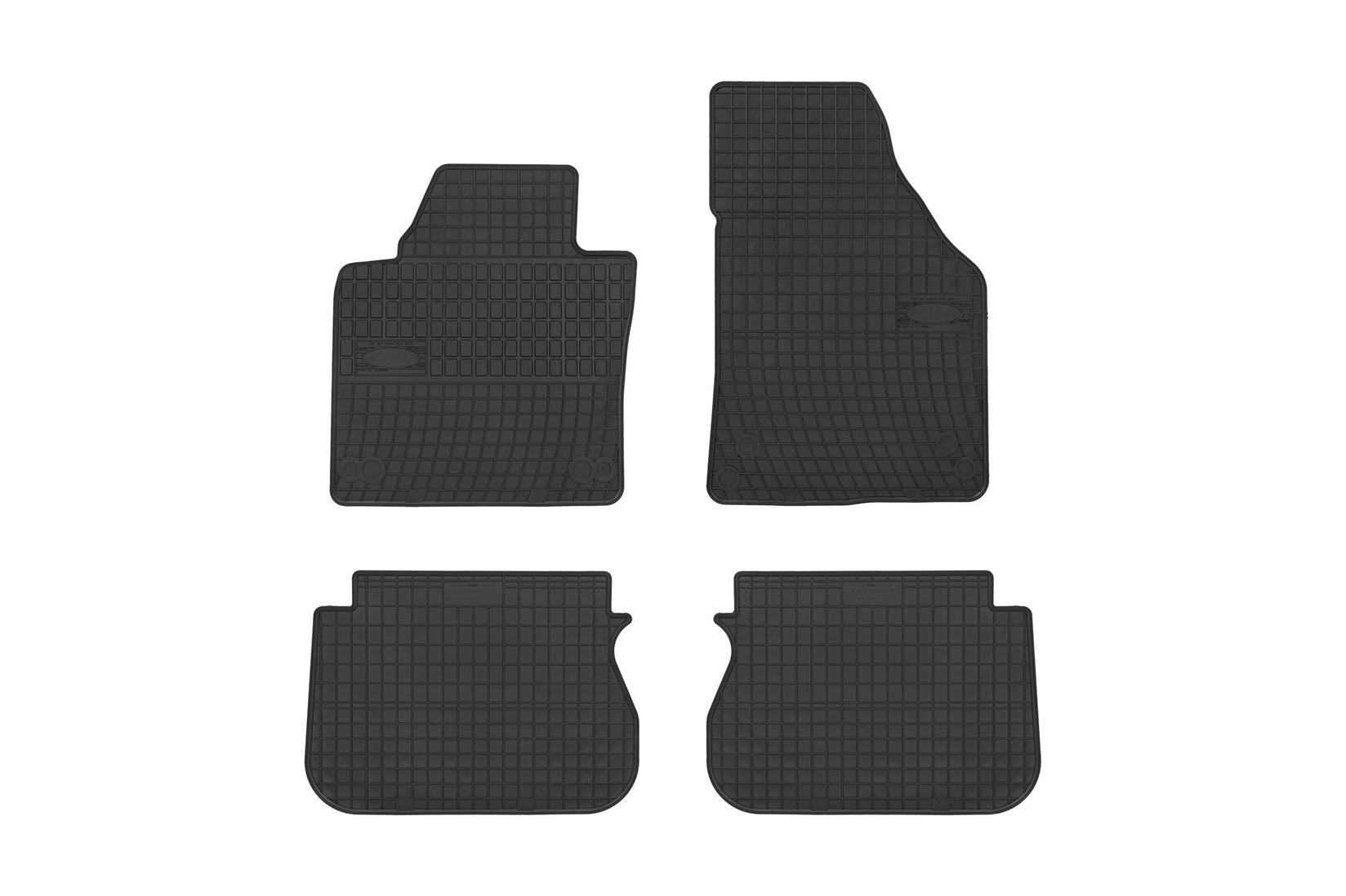 FROGUM Гумени патосници за VW Caddy Life 2003-2020 5 места 4 дела црни