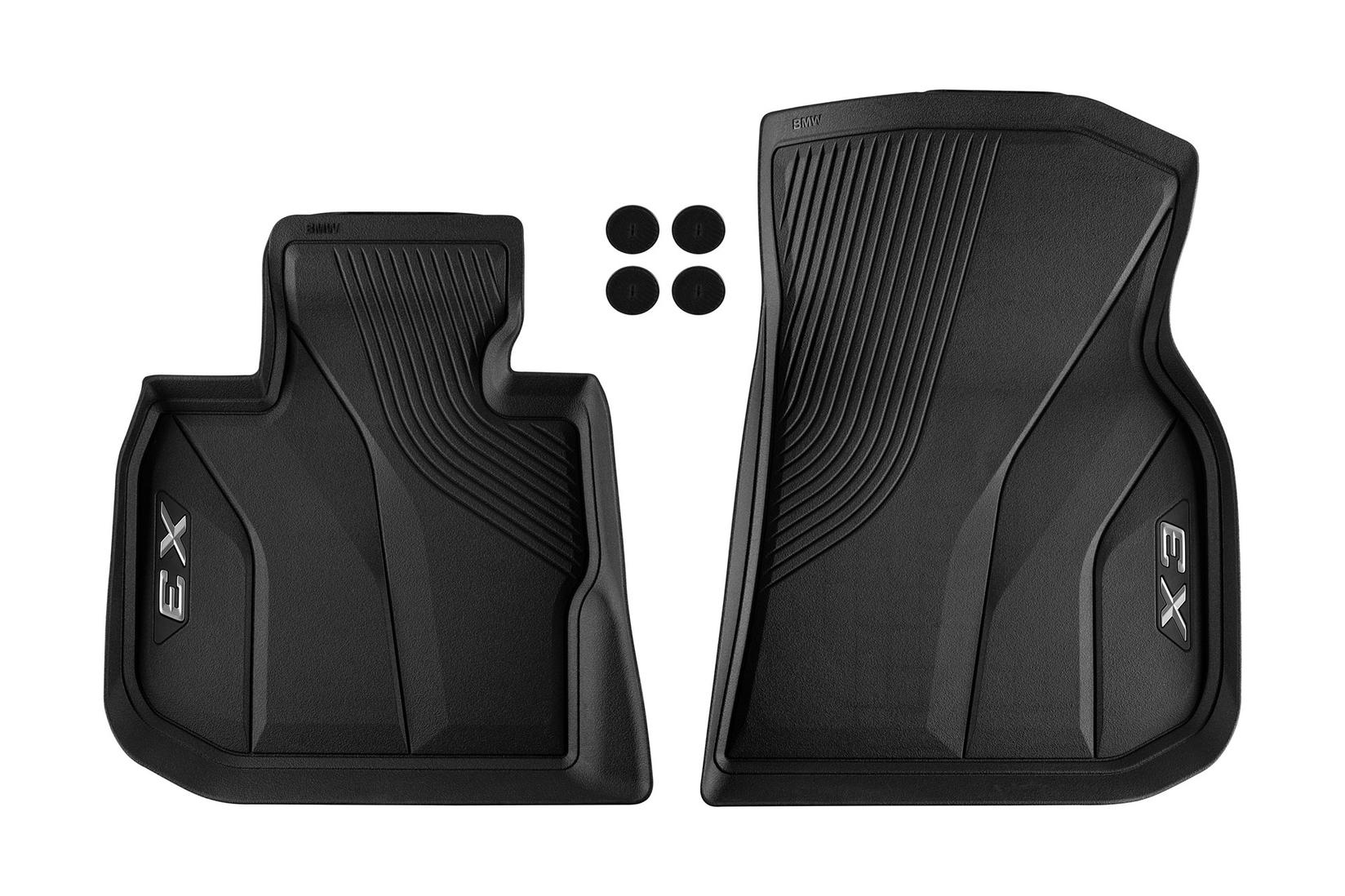 BMW Предни Гумени патосници за BMW X3 G01 по 2017 година 2 дела црни