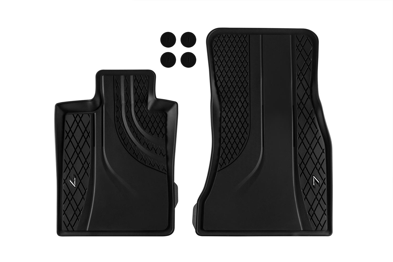 BMW Предни Гумени патосници за BMW серија 7 G11 G12 по 2015 година 2 дела црни