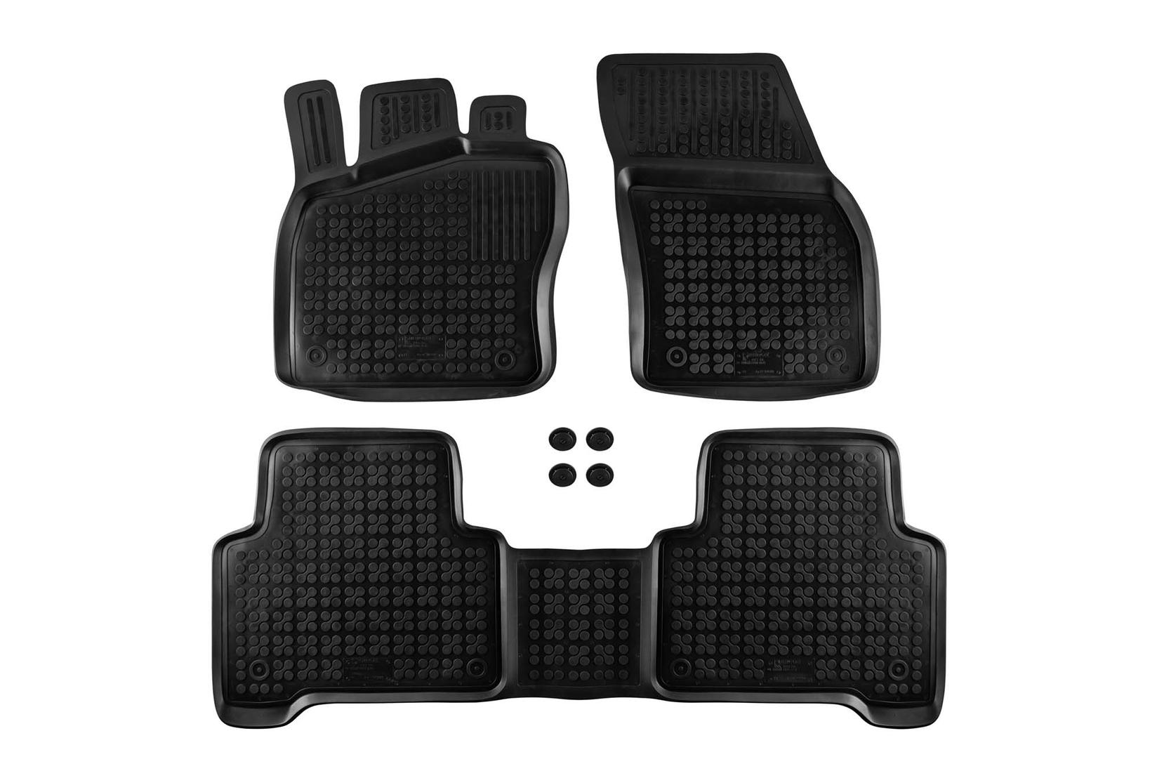 REZAW-PLAST Гумени патосници за VW Touran по 2015 година 3 дела црни