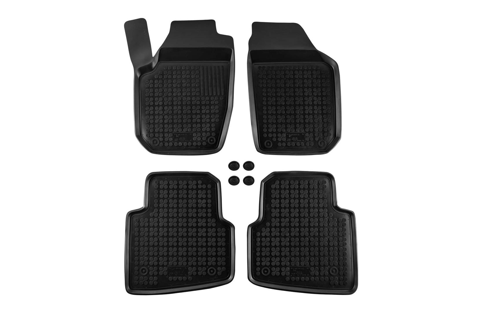 REZAW-PLAST Гумени патосници за Skoda Roomster 2006-2015 4 дела црни