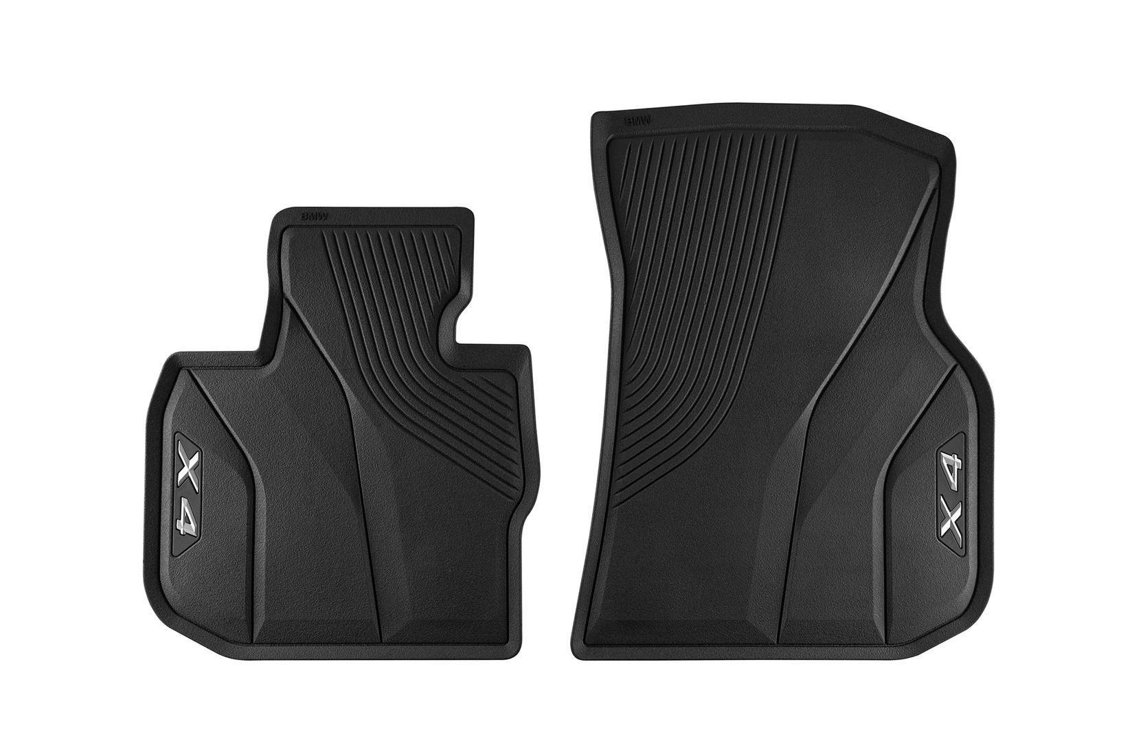 BMW Предни Гумени патосници за BMW X4 G02 по 2018 година 2 дела црни