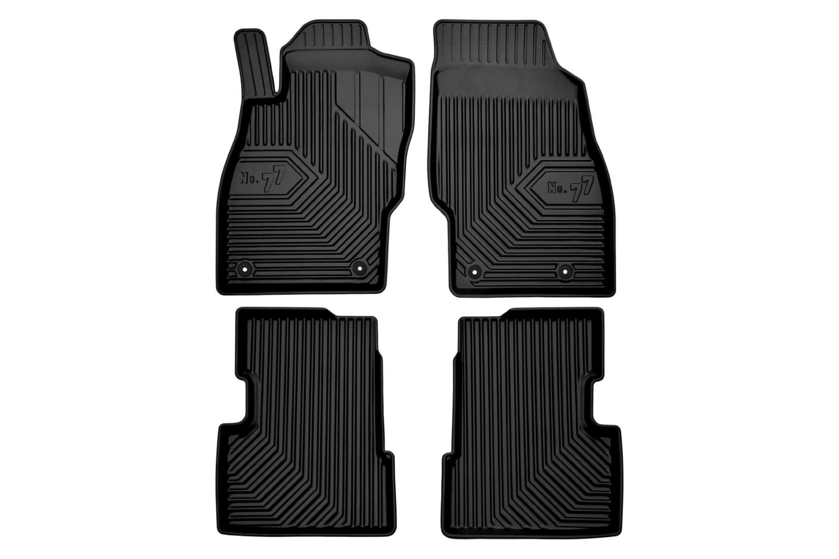 FROGUM 2.5D Гумени патосници модел 77 за Opel Corsa D 2006-2014 Corsa E 2014-2019 4 дела црни
