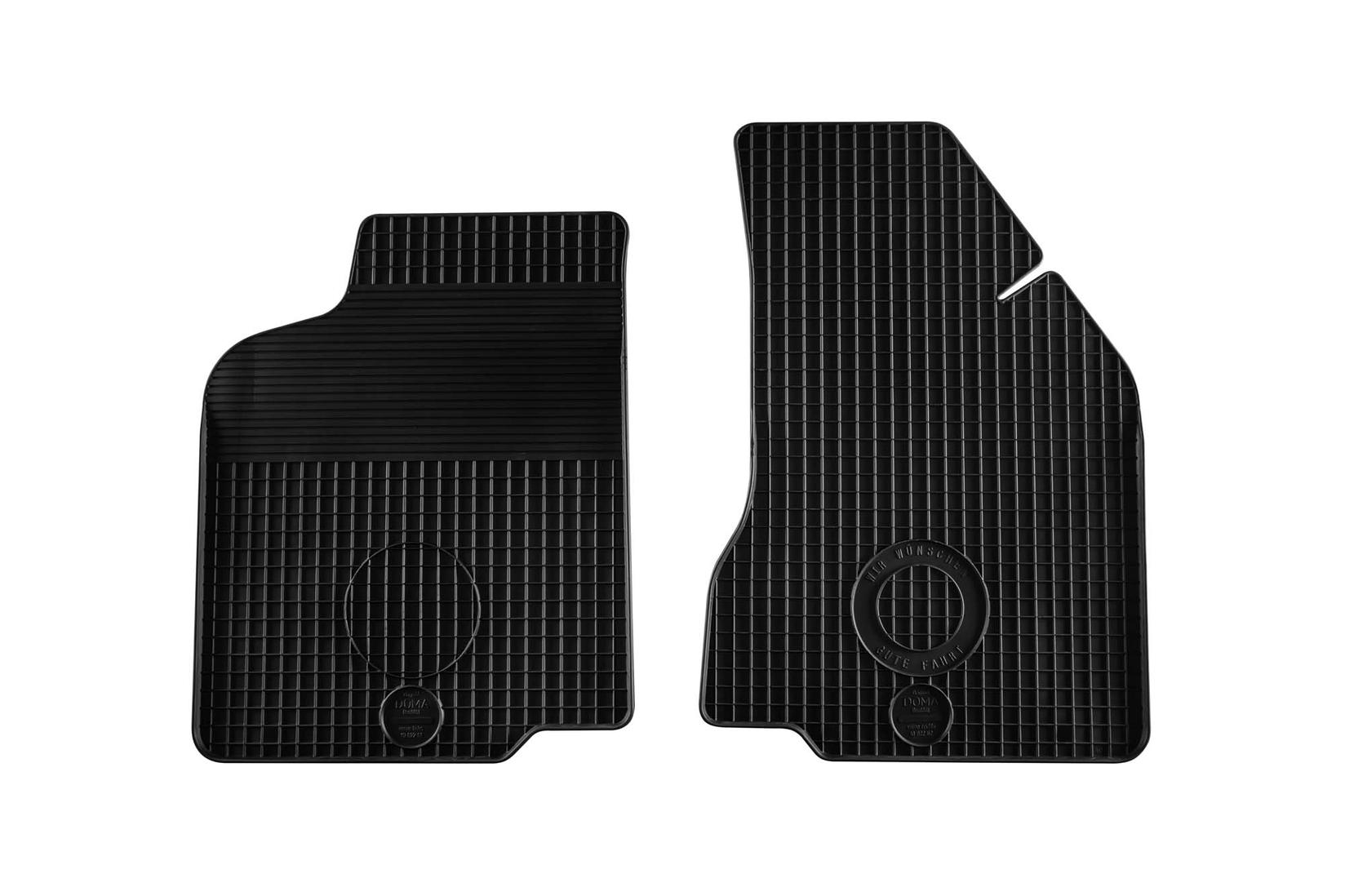 GUMARNY ZUBRI Гумени патосници за VW Caddy 1995-2003 2 дела црни