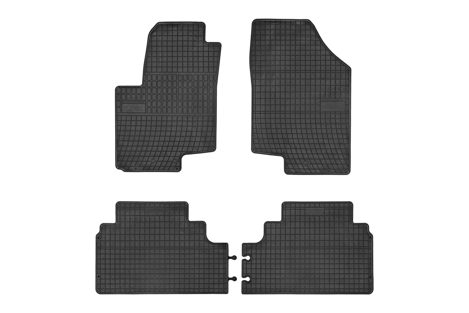 FROGUM Гумени патосници за Hyundai IX20 Kia Venga 2010-2017 4 дела црни