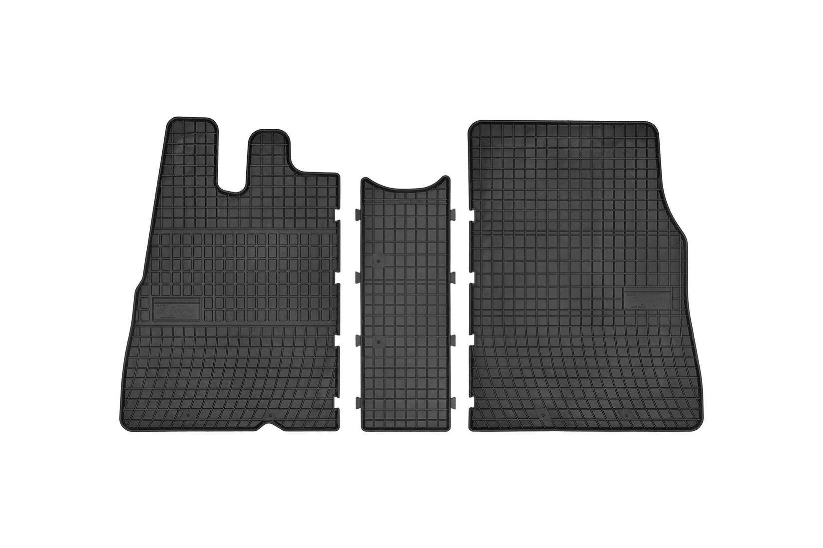 FROGUM Гумени патосници за Fiat Ducato Citroen Jumper Peugeot Boxer 1994-2006 3 дела црни